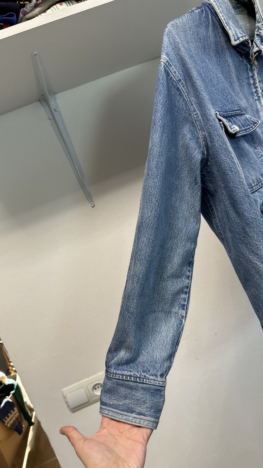 Polo Ralph Lauren 80'S POLO RALPH LAUREN distressed Zip-up Denim Jacket Size US M / EU 48-50 / 2 - 3 Thumbnail