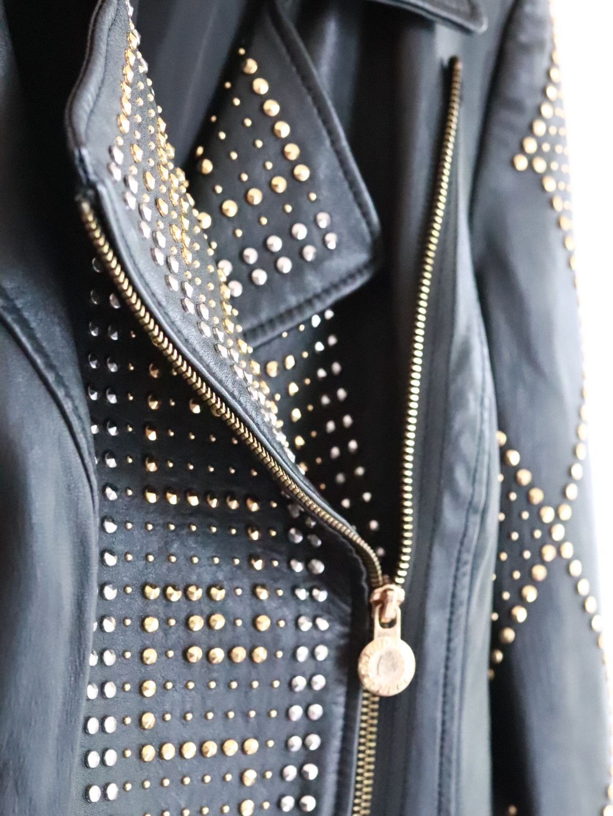 Designer × Versace Vesace x H&M Biker Jacket Size S / US 4 / IT 40 - 3 Thumbnail