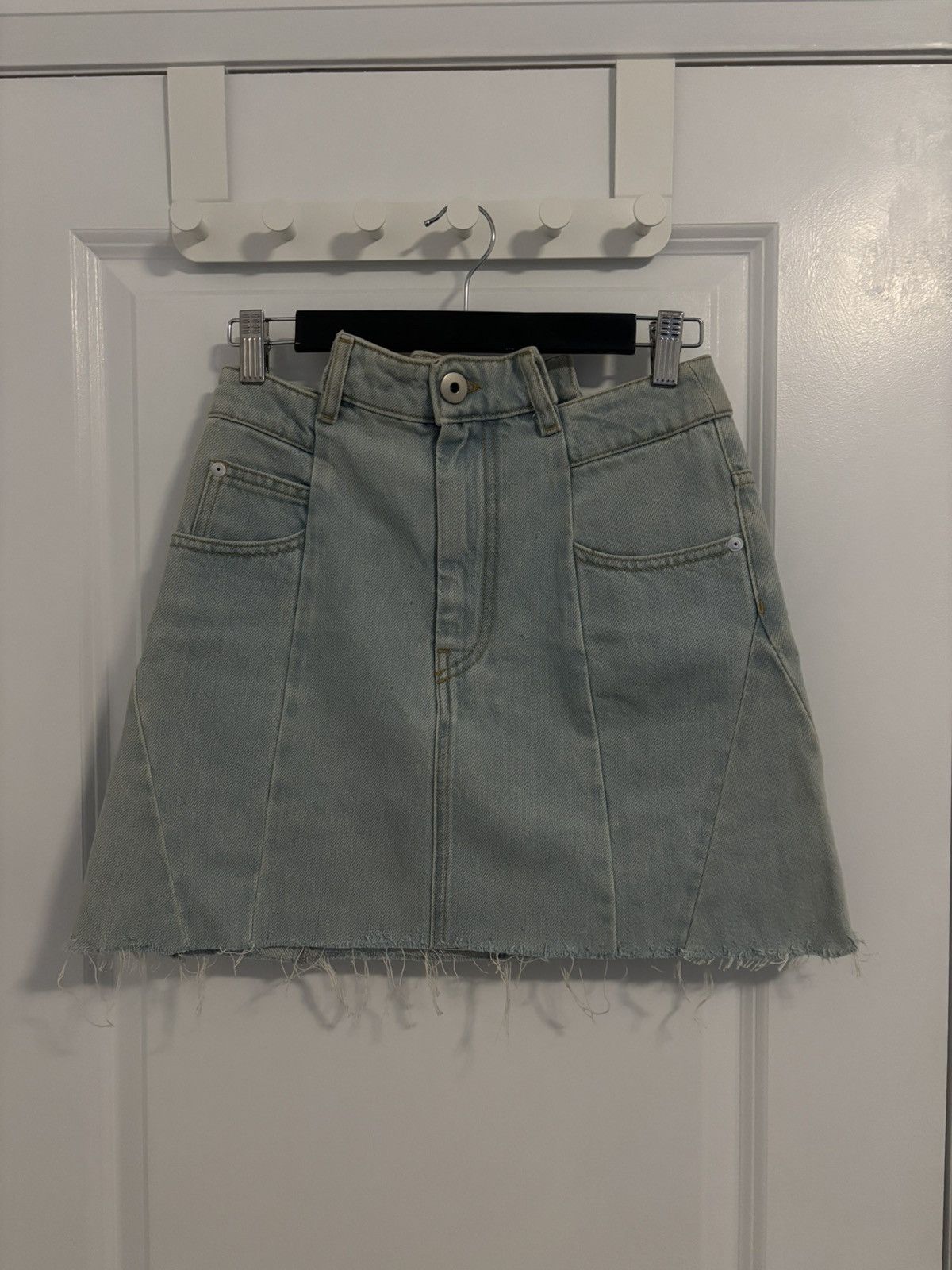 Maison Margiela Maison Margiela Light Blue Denim Skirt Size 27" / US 4 / IT 40 - 1 Thumbnail