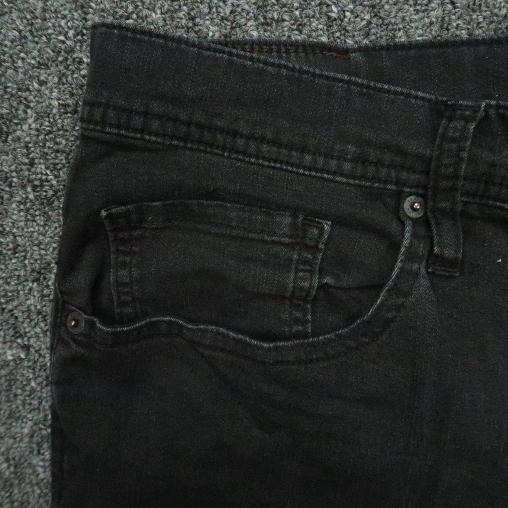 TravisMathew Travis Mathew Jeans 32x28 Black 5-Pocket Straight Denim Legacy Mens Size US 32 / EU 48 - 3 Thumbnail
