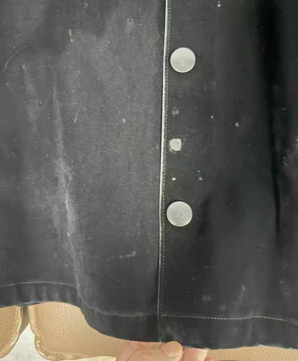 Prada PRADA23ss Velvet Suede Metal Triangle Long Sleeve 2503-Next Size US L / EU 52-54 / 3 - 6 Thumbnail