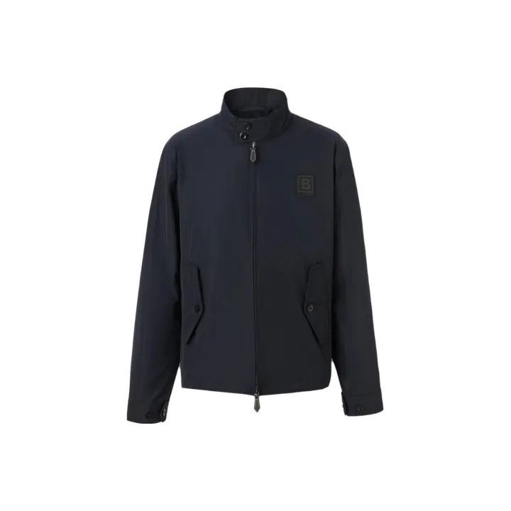 Burberry Burberry Blue Leather Logo Jacket for Men Size US L / EU 52-54 / 3 - 1 Thumbnail