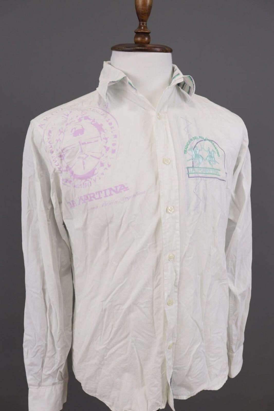 La Martina La Martina Saddlery White Polo Long Sleeve Shirt Size S Size US S / EU 44-46 / 1 - 8 Thumbnail