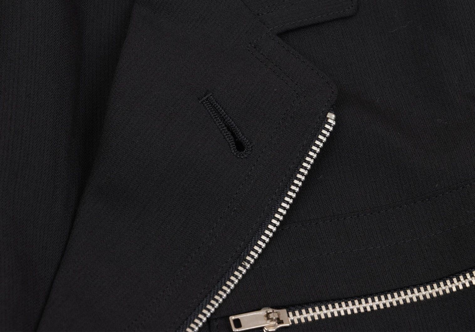 Jean Paul Gaultier Wool Zip Design Jacket in Black, Size 48 Size US M / EU 48-50 / 2 - 3 Thumbnail