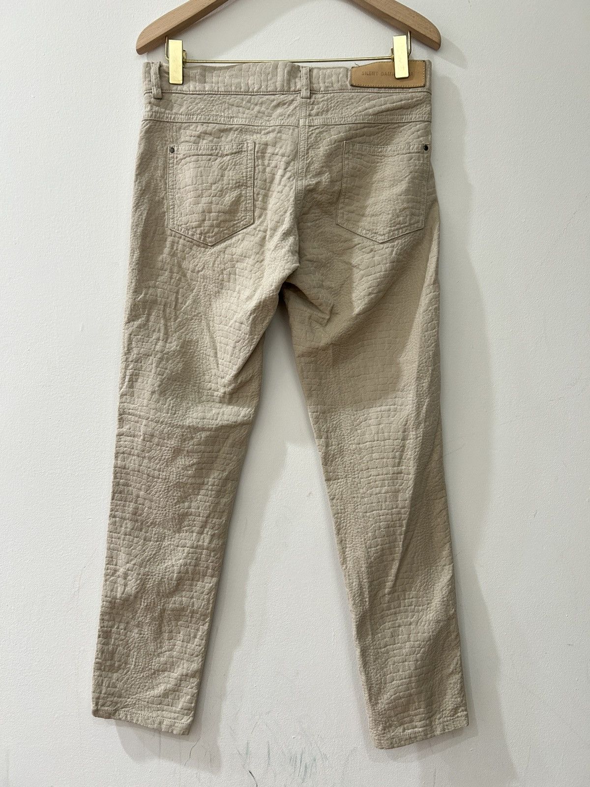 Silent By Damir Doma Croc Embossed Skinny Leg Jeans Size 28" / US 6 / IT 42 - 3 Thumbnail