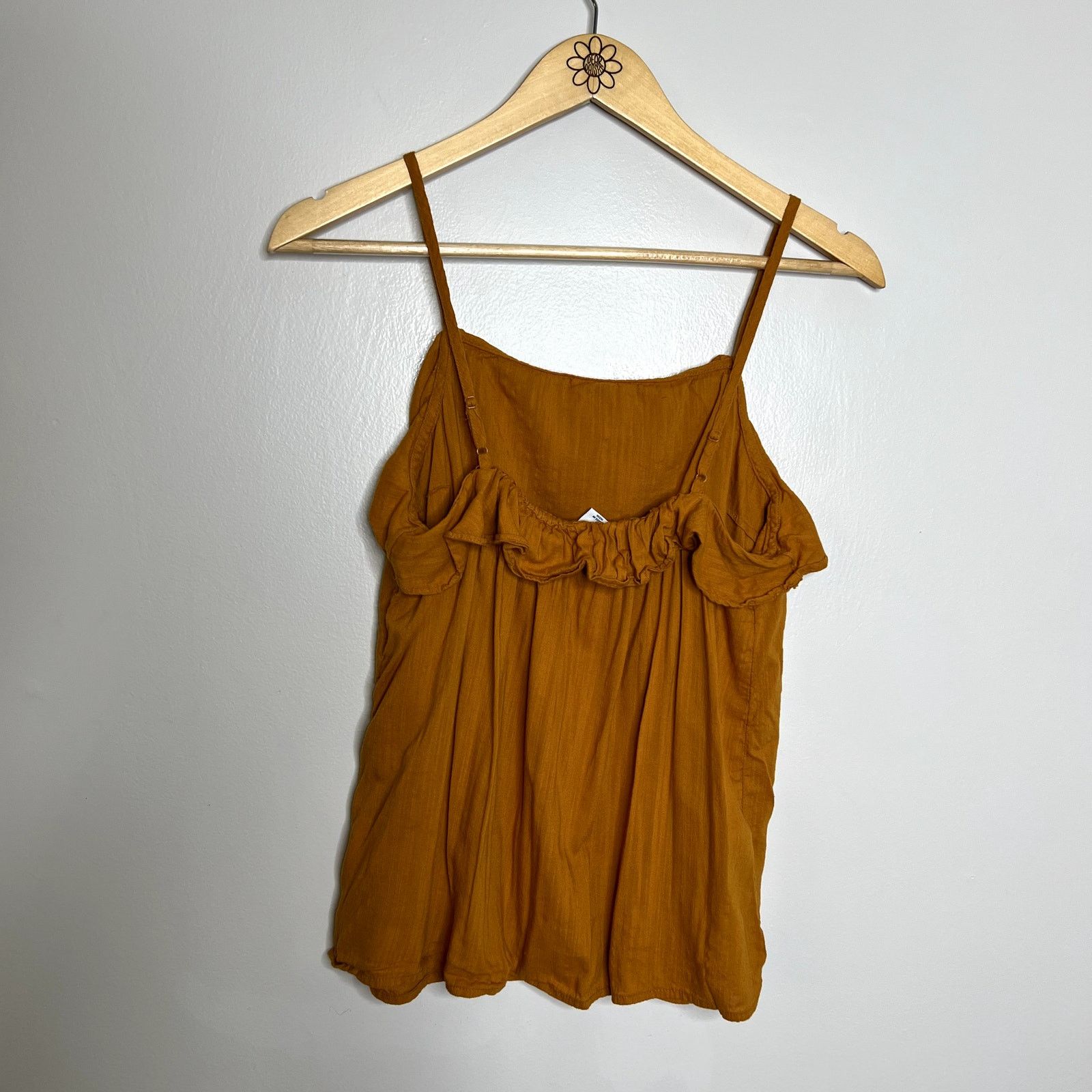 Old Navy Old Navy Orange Ruffle Tank Top Size M / US 6-8 / IT 42-44 - 5 Thumbnail