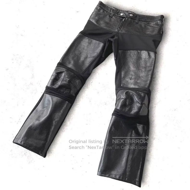 Junya Watanabe Junya Watanabe size S Real leather patchwork pants Size 23" - 1 Thumbnail