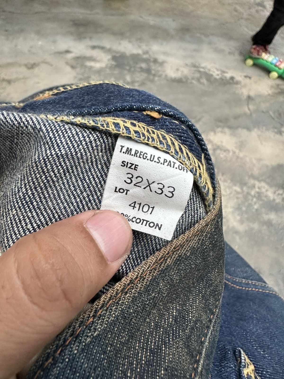 Lee Vintage Lee Lot 101 B Selvedge Denim Pant Size US 31 - 9 Thumbnail