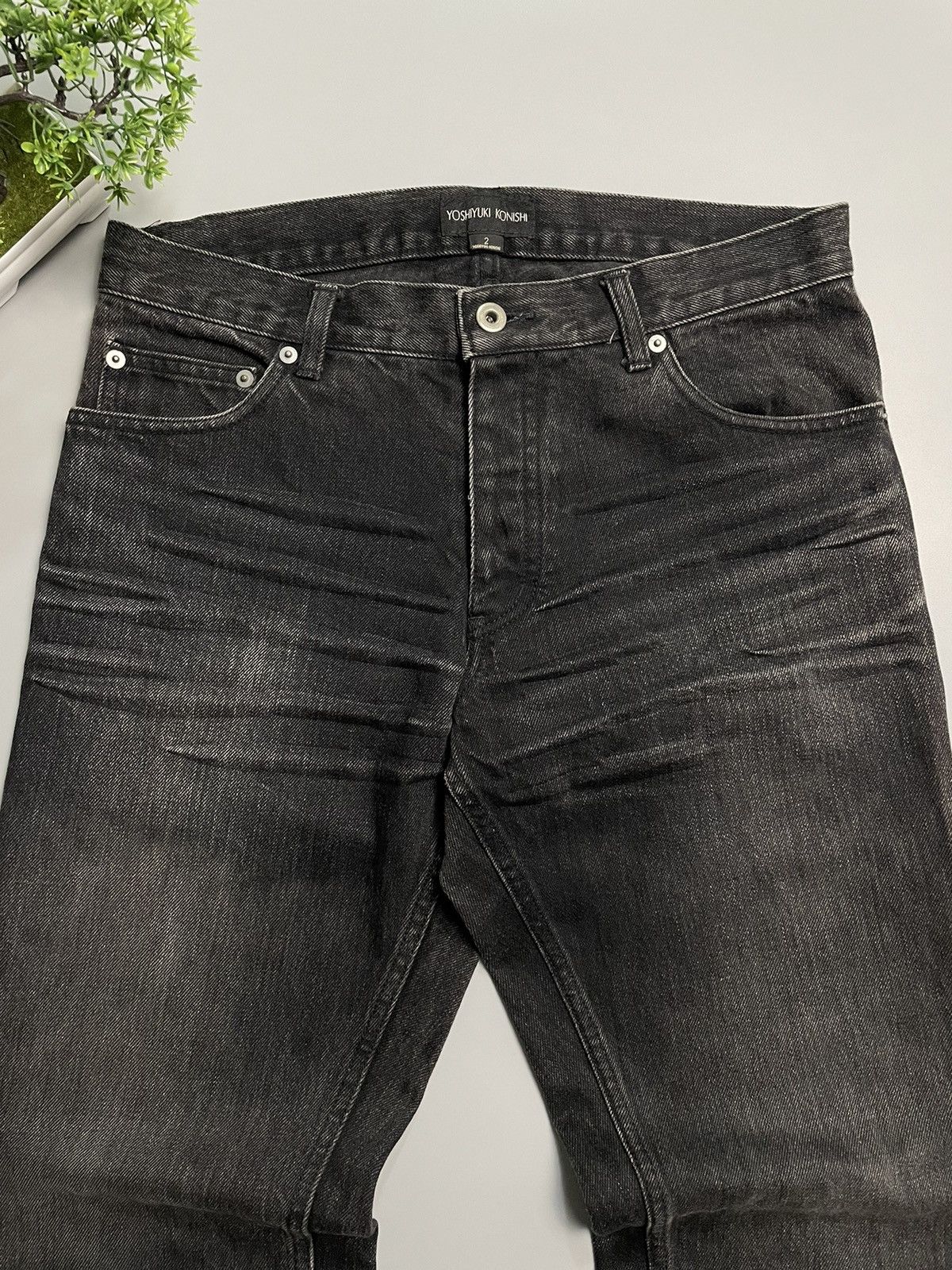 If Six Was Nine Yoshiyuki Konishi Black Washed Denim Size US 32 / EU 48 - 4 Thumbnail