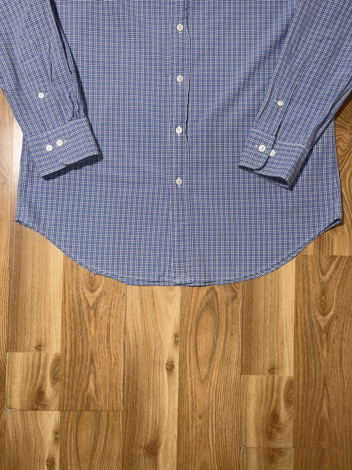 Polo Ralph Lauren Polo RL Regent Classic Fit Shirt - Blue Micro-Check 15 32/33 Size US M / EU 48-50 / 2 - 3 Thumbnail