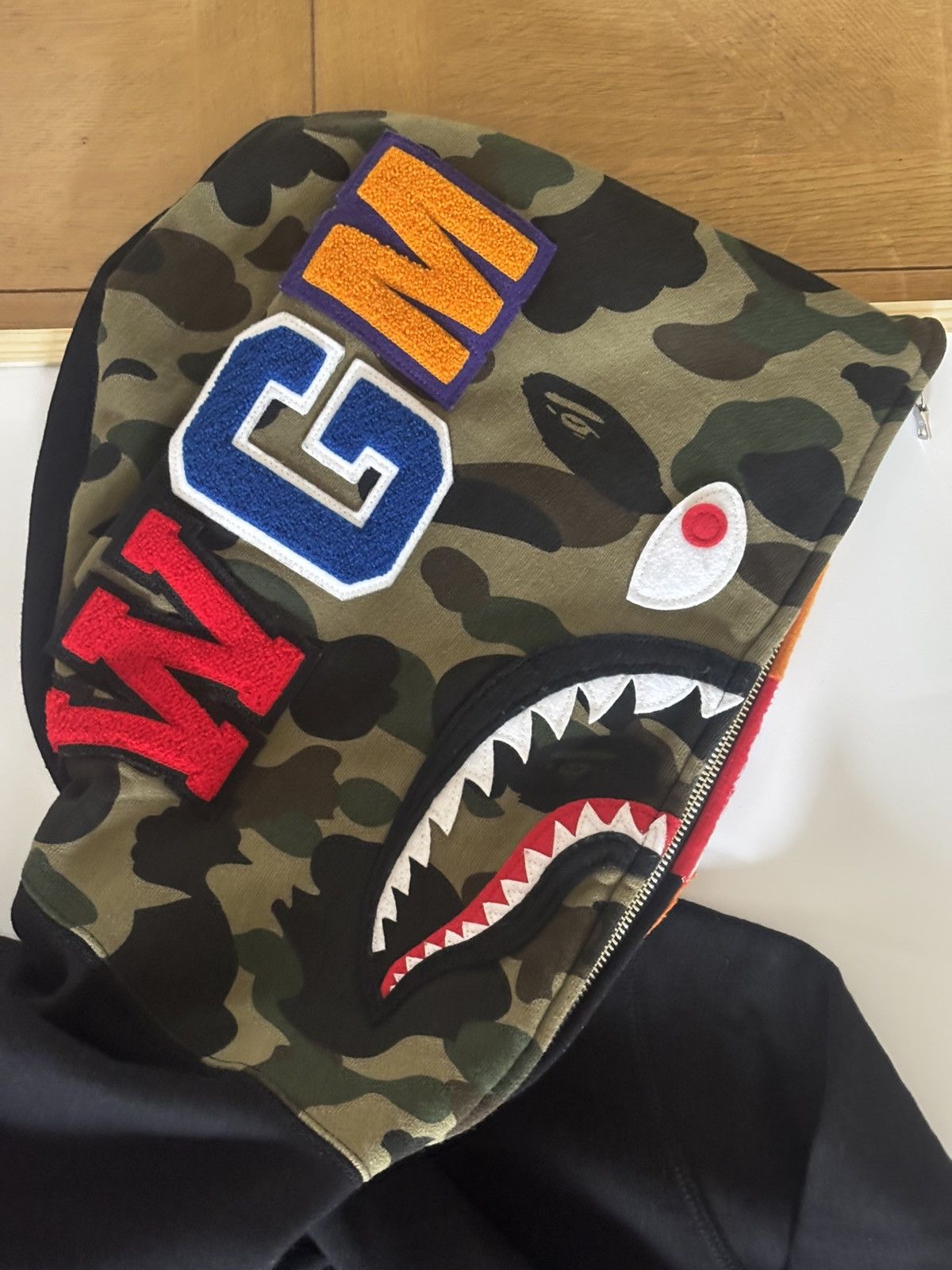 Bape Authentic ape bape tiger shark full zip hoodie XL good used Size US XL / EU 56 / 4 - 3 Thumbnail