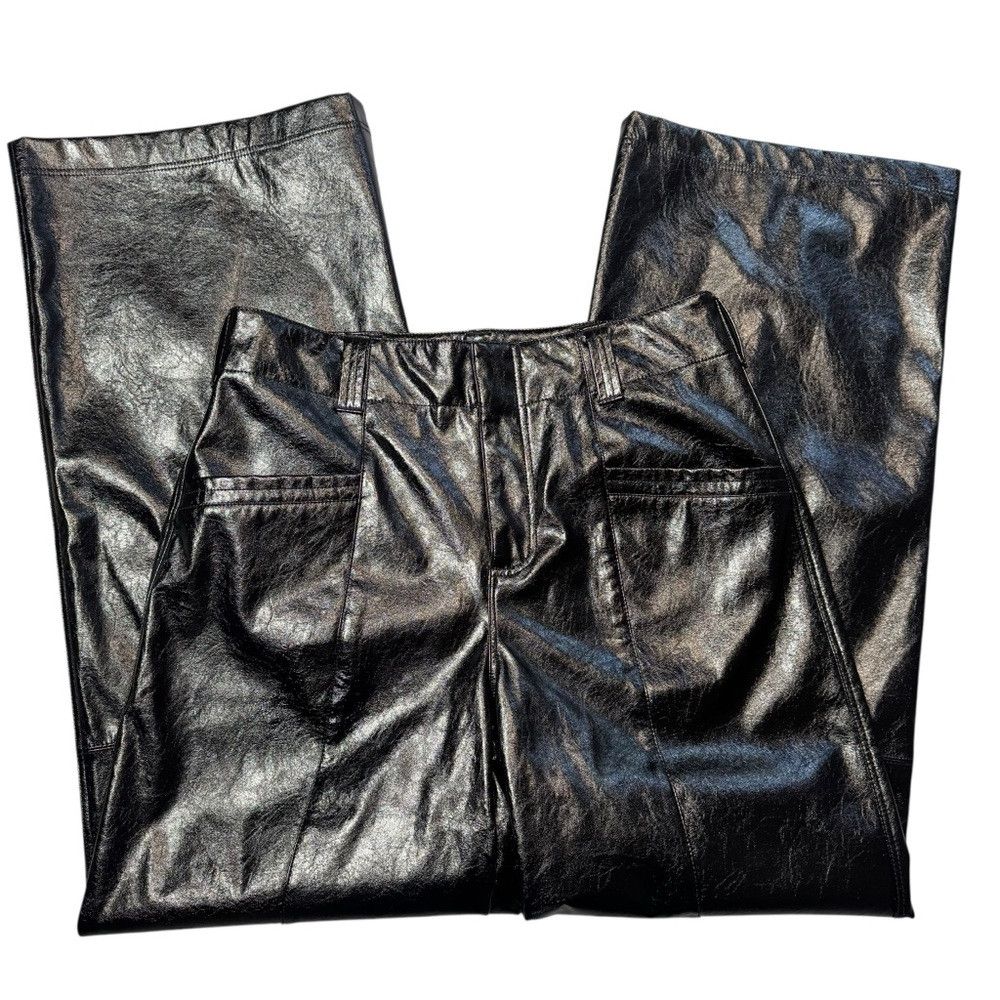 Free People New Free People Star-Crossed Lovers Vegan Straight-Leg Pant Size 30" / US 8 / IT 44 - 5 Thumbnail