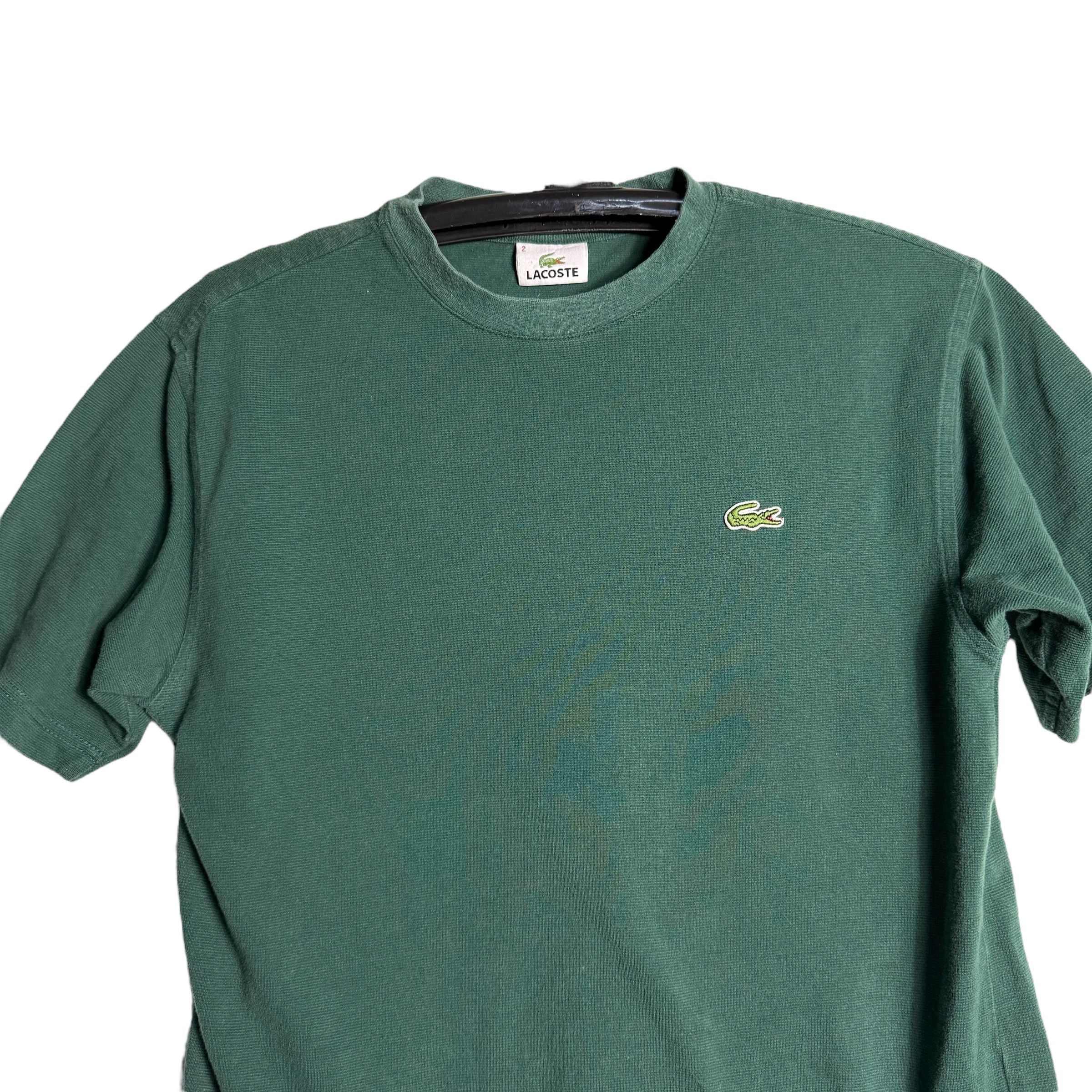 Lacoste 🔥RARE🔥Vintage Lacoste Blank OG Green T-shirt Size US M / EU 48-50 / 2 - 2 Thumbnail