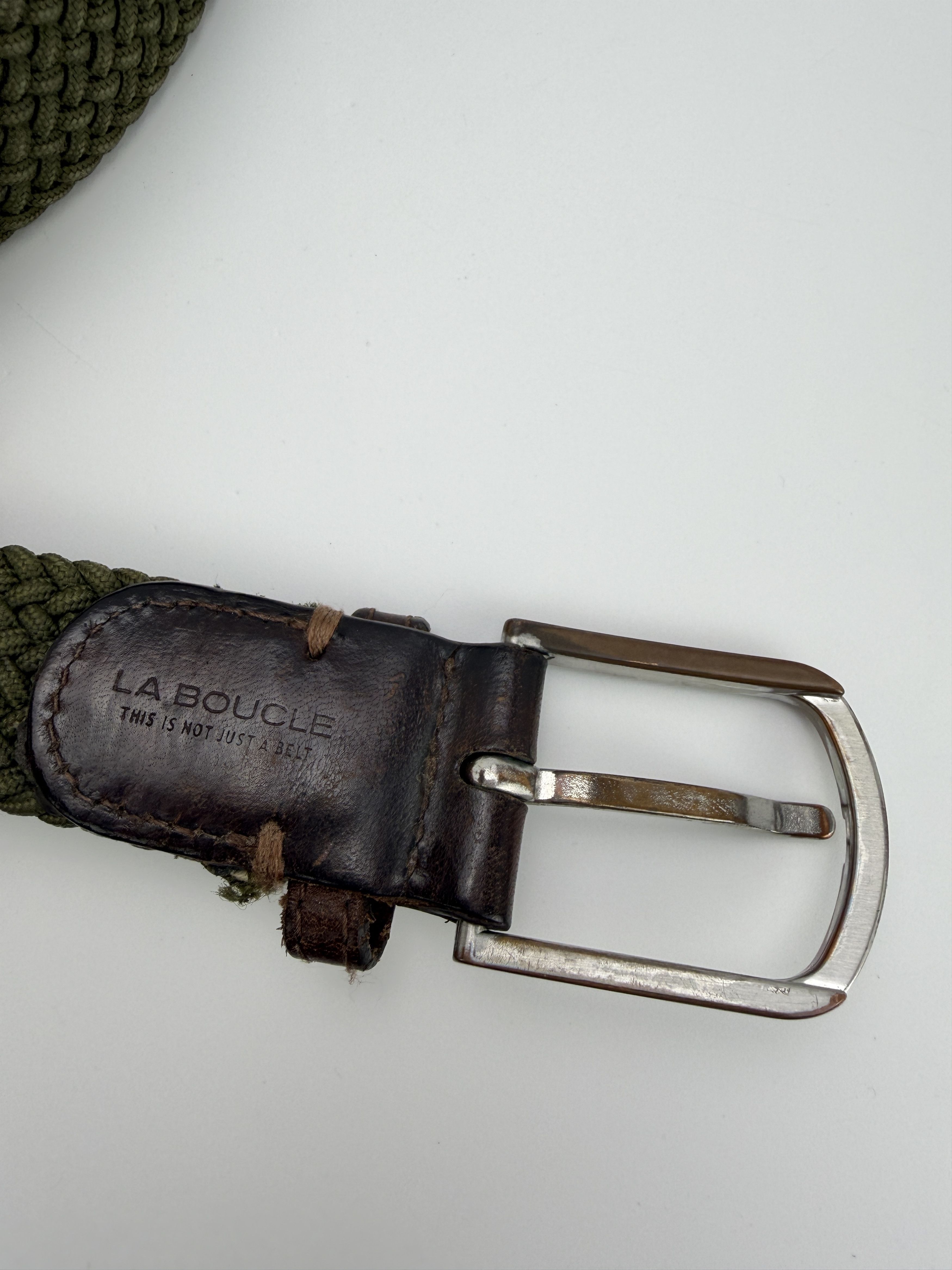 Vintage laboucle green mil style knitted belt Size ONE SIZE - 6 Thumbnail