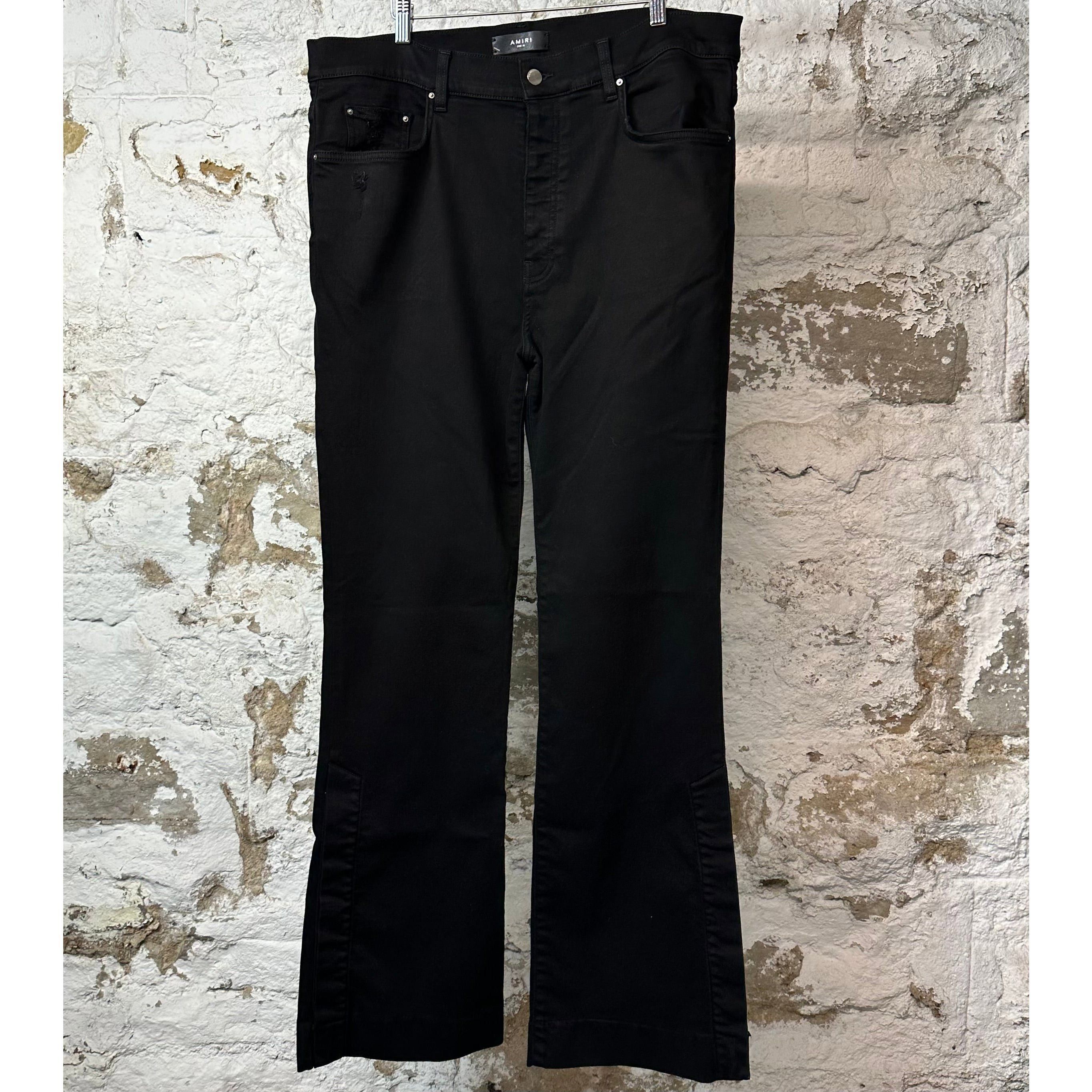 Amiri Amiri Plain Black Flare Denim Jeans Sz 36 Size US 36 / EU 52 - 1 Thumbnail