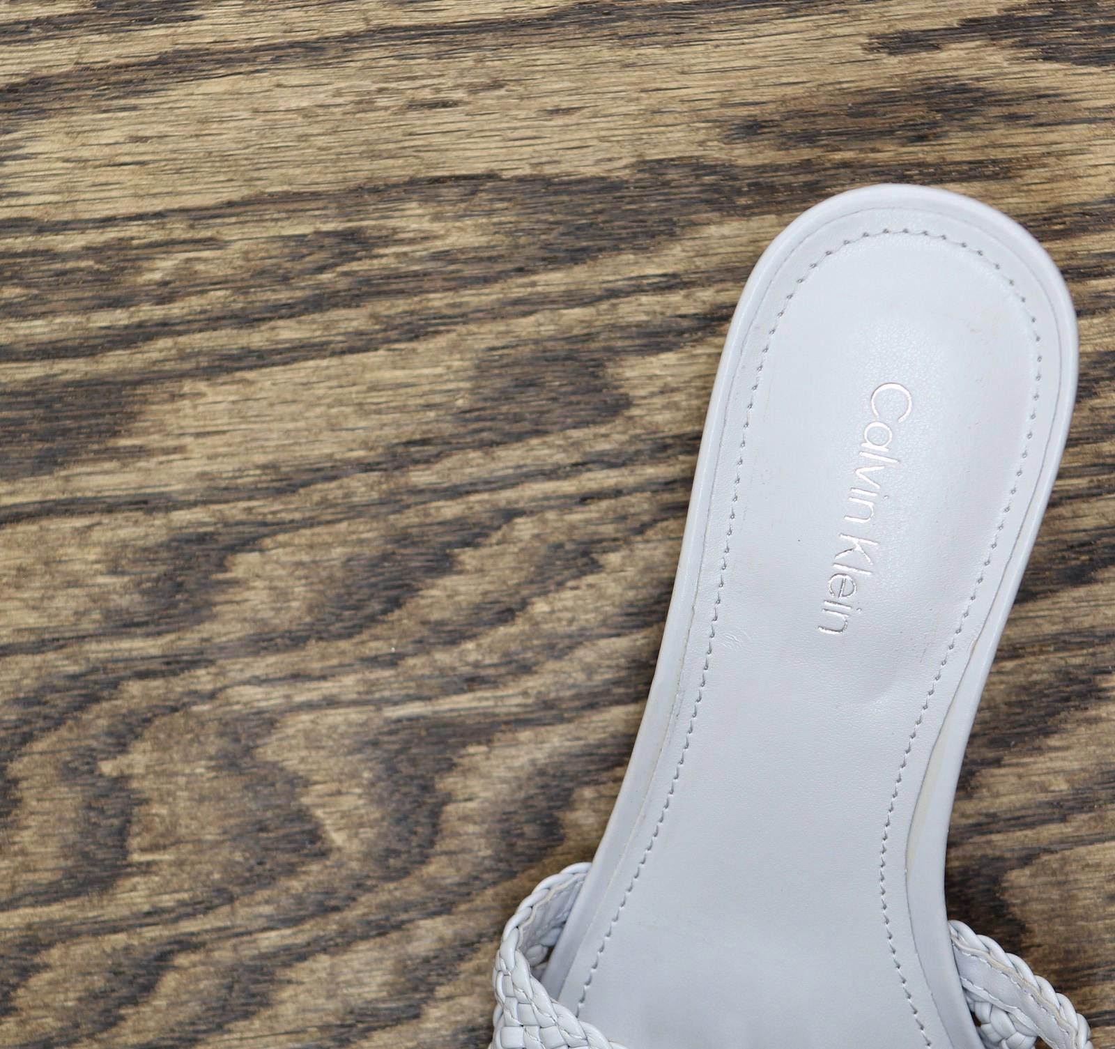 Calvin Klein Calvin Klein Brianny Woven Slip-on Sandals Light Blue 6.5m Size US 6.5 / IT 36.5 - 7 Thumbnail