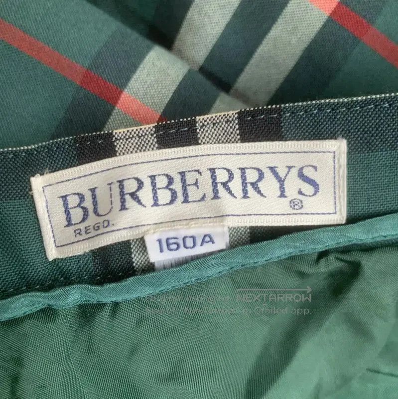Burberry Burberry Green Wool Midi Skirt for Women. Size 23" - 3 Thumbnail