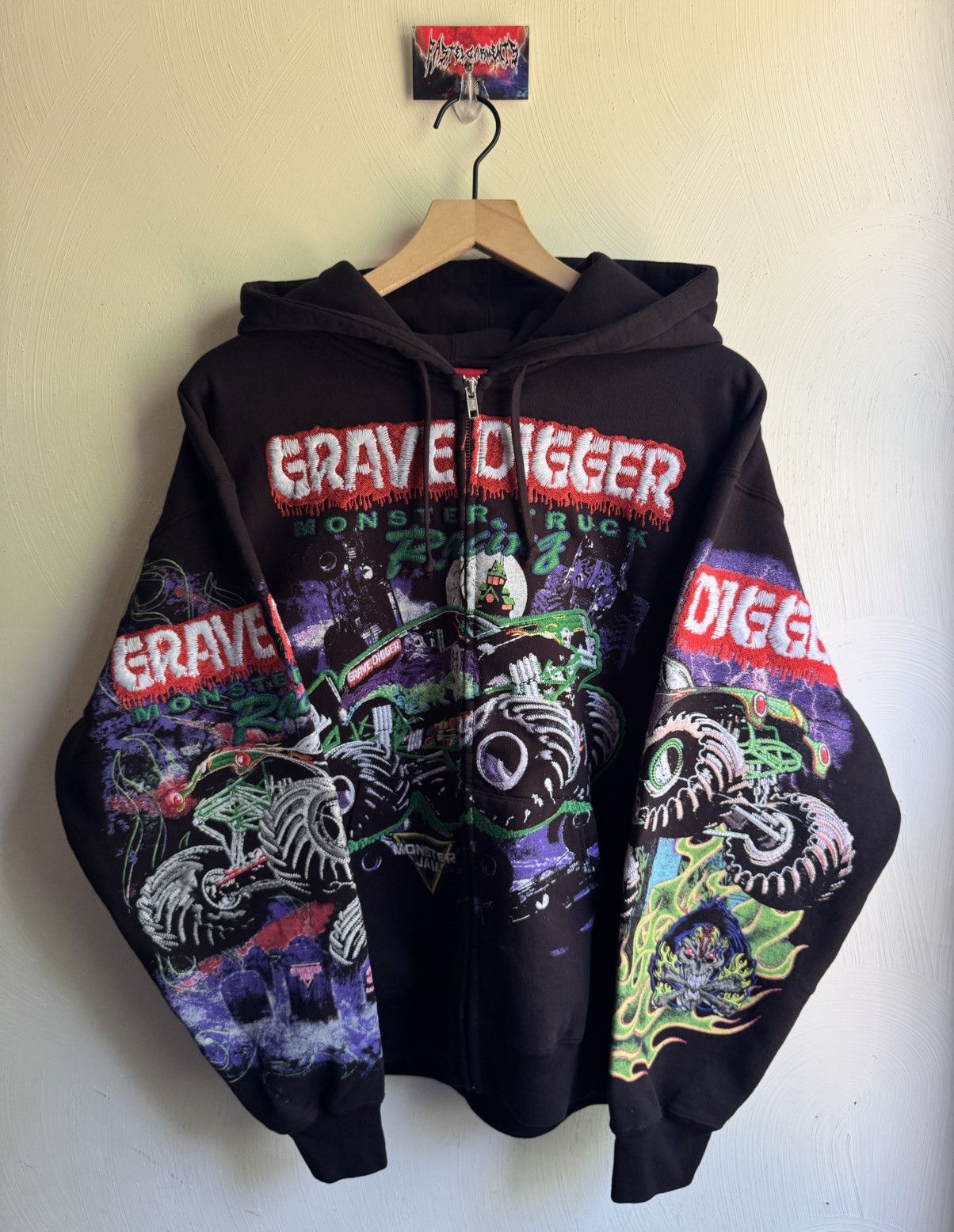 Supreme Supreme Grave Digger Zip Up Hoodie Black Size US M / EU 48-50 / 2 - 1 Thumbnail