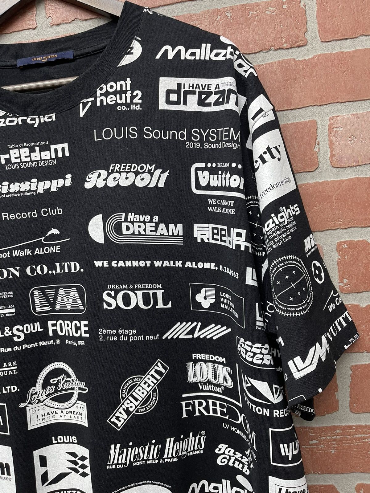 Louis Vuitton Size 4L - Louis Vuitton Black Cotton Allover Logos Printed Size US XXL / EU 58 / 5 - 3 Thumbnail