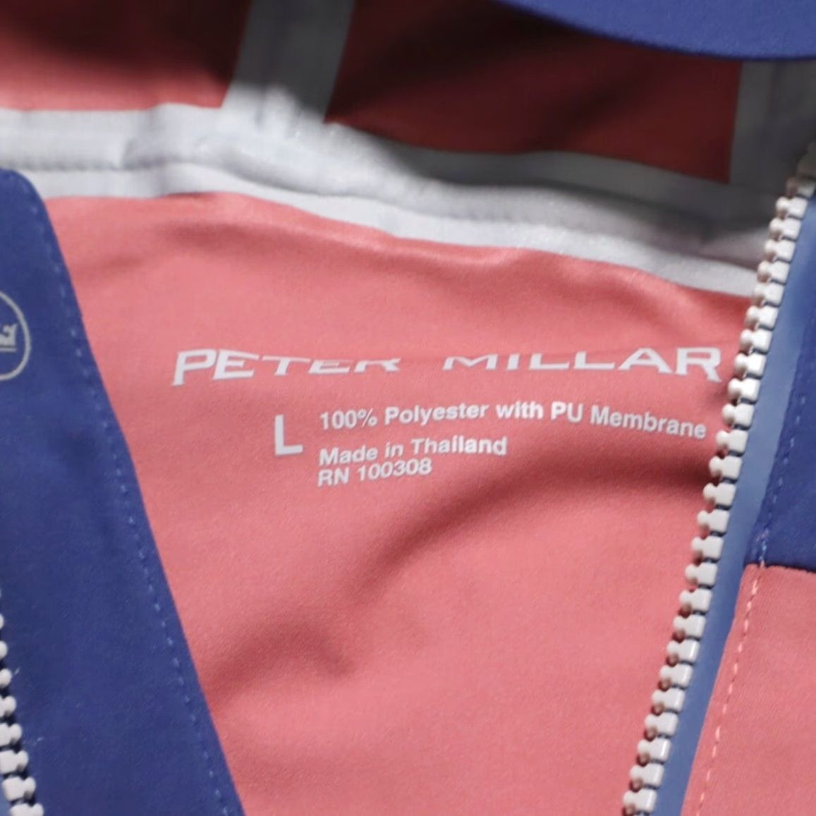 Peter Millar Peter Millar Hyperlight Link Hooded Colorblock Long Sleeve Jacket Men's L Size US L / EU 52-54 / 3 - 6 Thumbnail