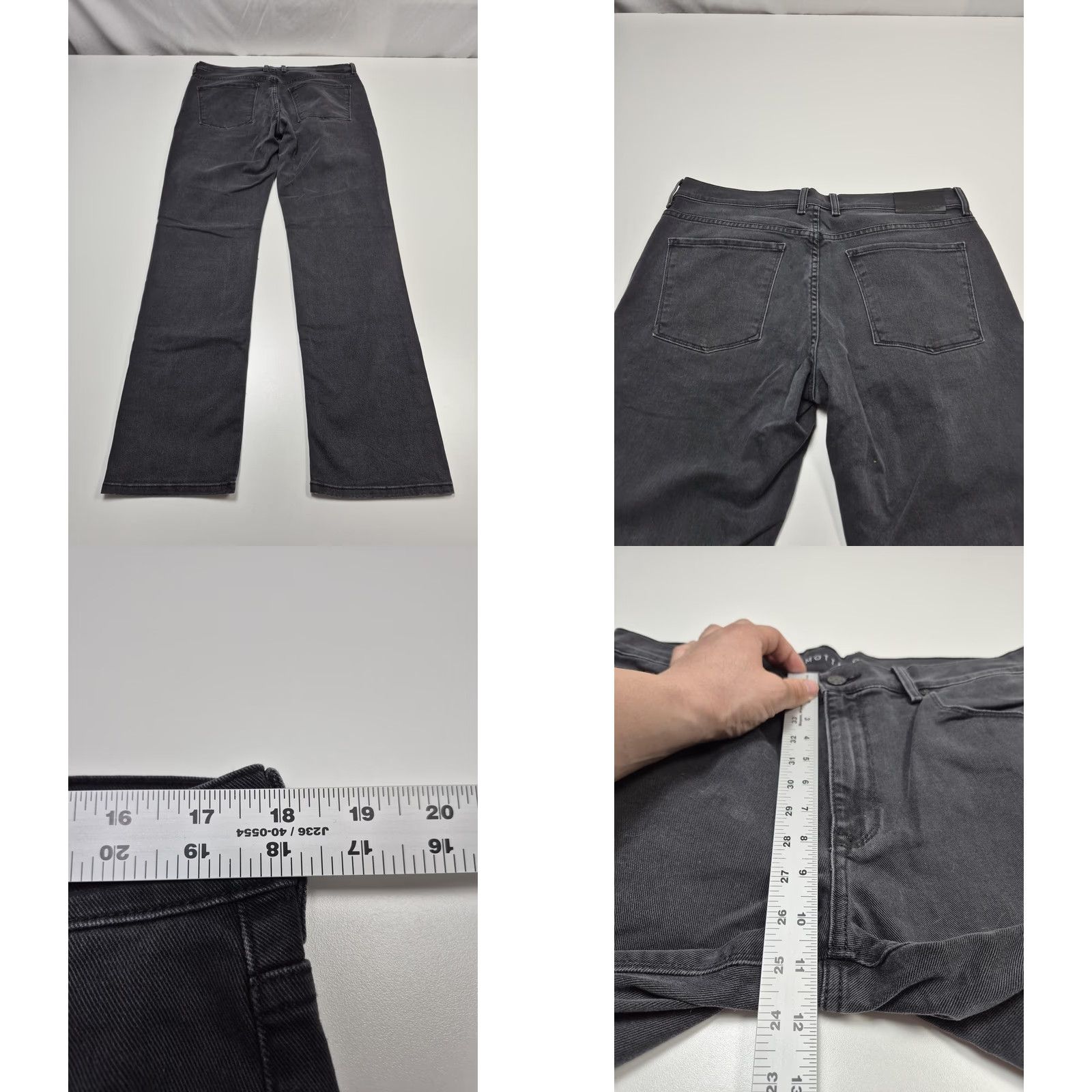 Mott & Bow Mott & Bow Jeans 36x32 Gray Slim Stone 9 Month Denim Straight Stretch Mens Regular Zip Pockets Logo Cord Belt Loops Stones Wash Size US 36 / EU 52 - 8 Thumbnail