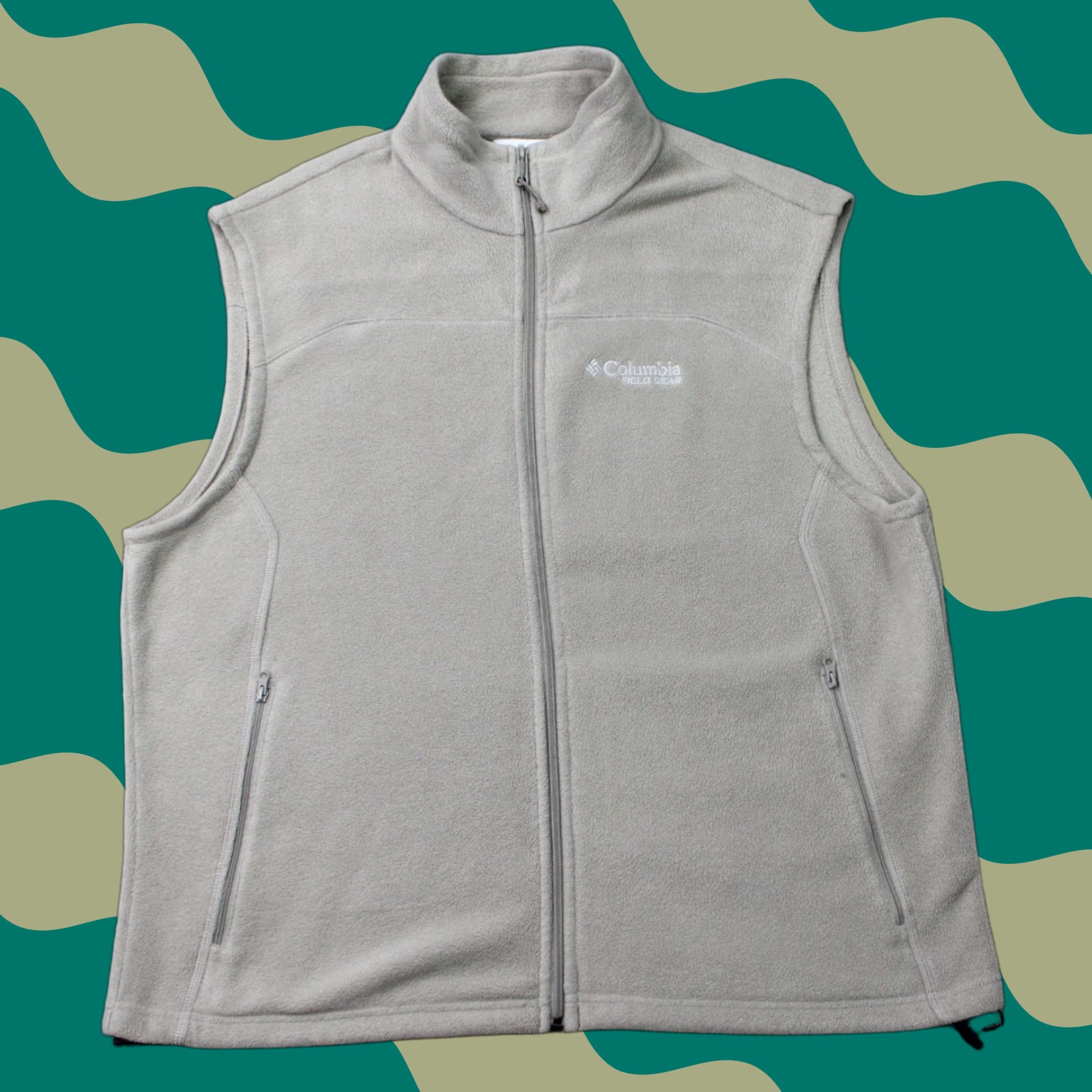 Vintage Columbia Vest Mens XL Beige Full Zip 3-in-1 Jacket Coat Polyester Fleece Outdoor Hiking Winter Fall Spring Logo Zipper Size US XL / EU 56 / 4 - 1 Thumbnail