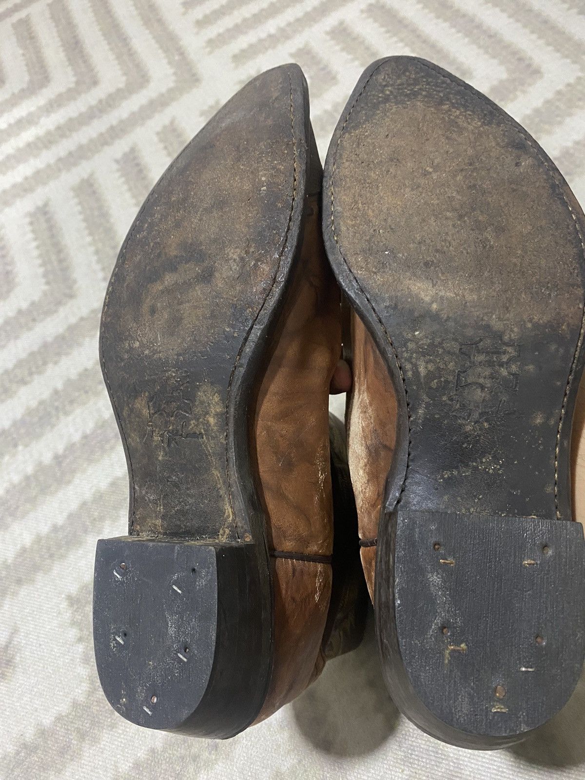 Tony Lama × Vintage 🇲🇽 Vtg 80’s Tony Lama Elephant Cowboy Western Boots Size US 12 / EU 45 - 7 Thumbnail