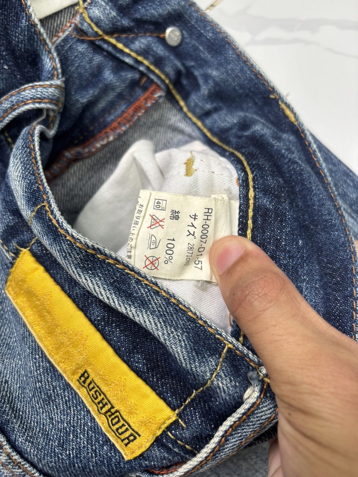 Japanese Brand Rush Hour JAPAN SELVAGE DENIM Jeans Size US 30 / EU 46 - 12 Thumbnail