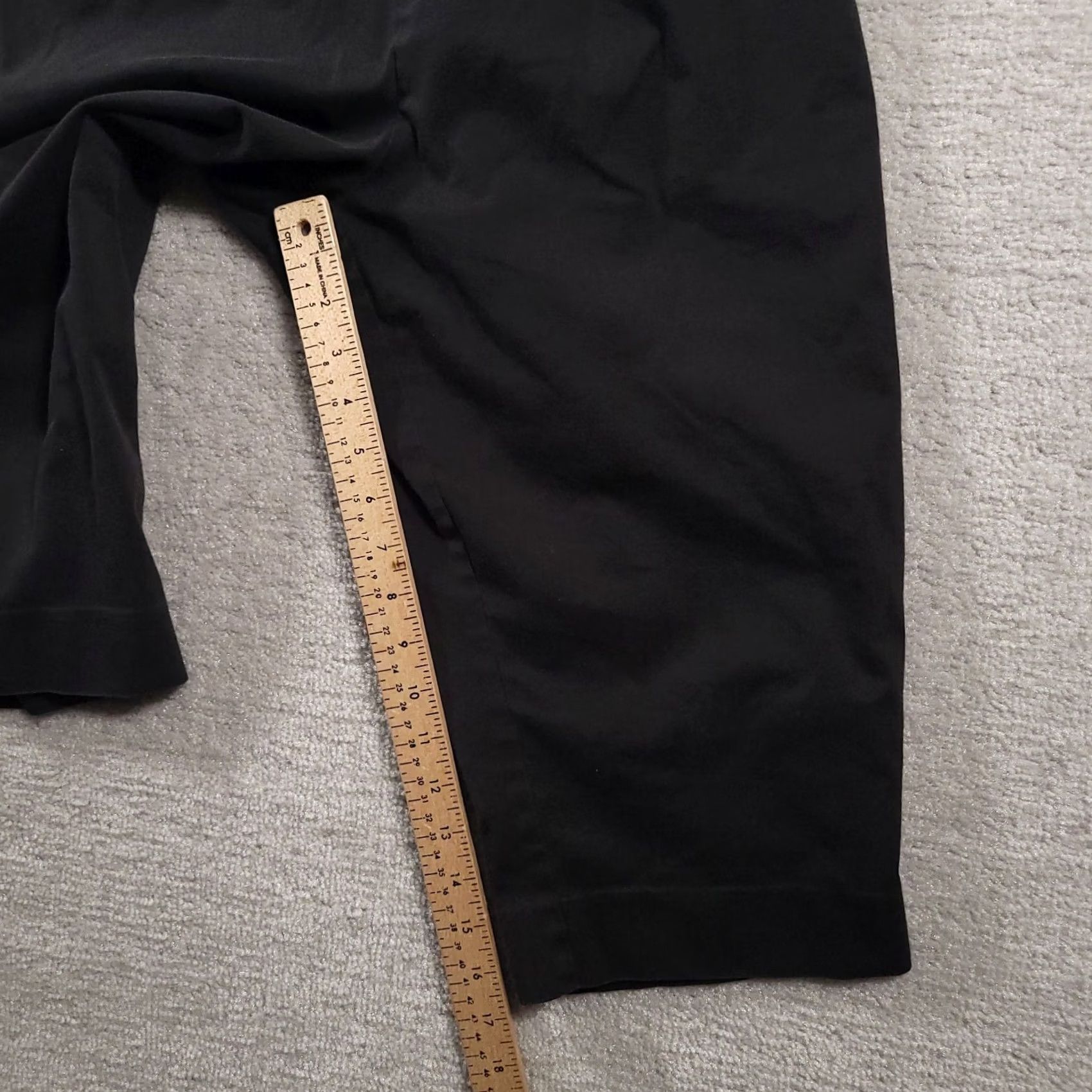 Vintage VINTAGE Briggs Dress Pants Women's 12 Black Cropped Capri Side Zip Made in USA Size 34" / US 12 / IT 48 - 7 Thumbnail