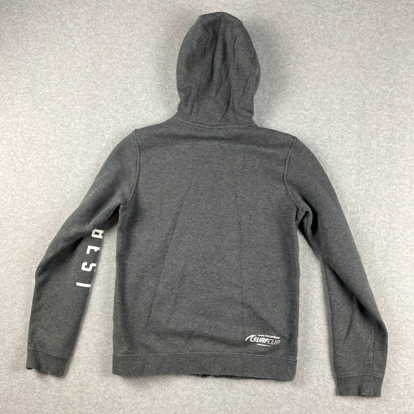 Nike Nike Hoodie Mens Small Gray San Diego Surf Cup Fleece Embroidered Logo Full Zip Size US S / EU 44-46 / 1 - 5 Thumbnail