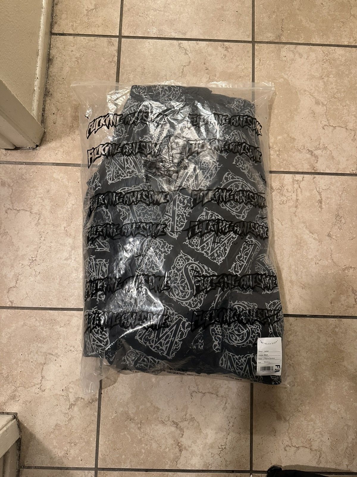 Fucking Awesome × NHL FA World Entertainment Filigree Bomber Jacket Size US M / EU 48-50 / 2 - 2 Thumbnail