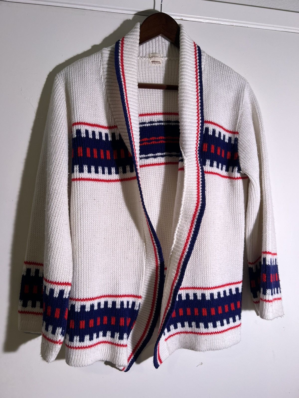 USA製 60's~70's Vintage MONTGOMERY WARD 60's 70's VTG Vintage Montgomery Ward Multi Pattern Sweater