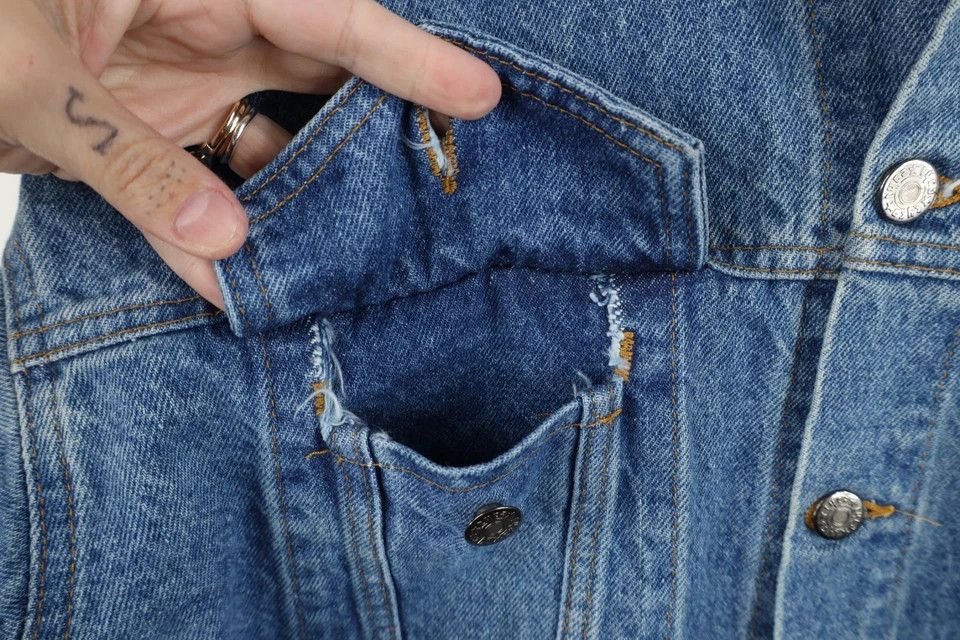 Vintage Vintage 90s Streetwear Crane Denim Trucker Jacket USA Size US M / EU 48-50 / 2 - 7 Thumbnail