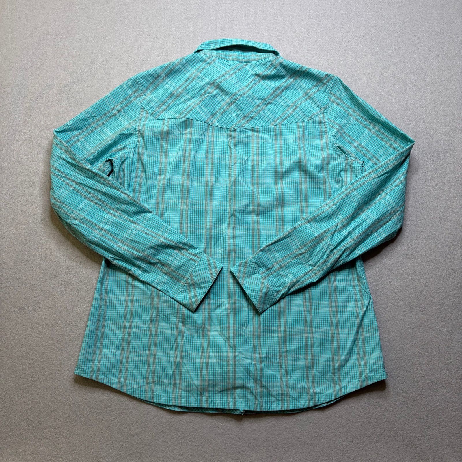 Stio Stio Button Up Shirt Women’s Medium Turquoise Plaid Size M / US 6-8 / IT 42-44 - 7 Thumbnail
