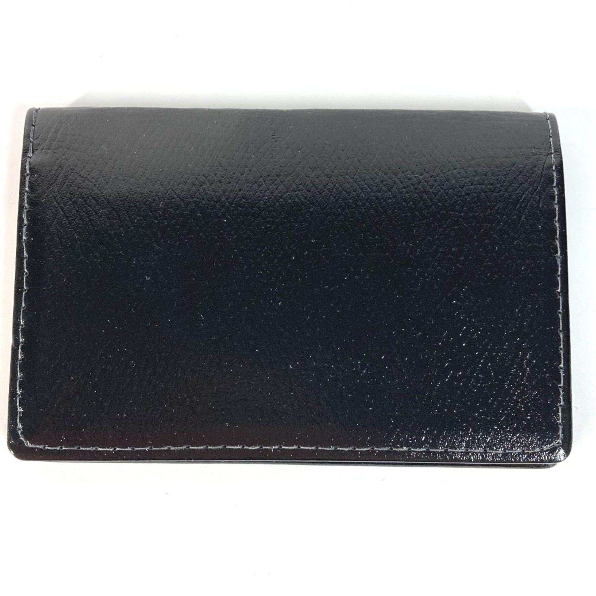 Tiffany & Co. TIFFANY & Co. Tiffany Logo Business Card Holder/Pass Case, Bifold Leather, Men's, Black Size ONE SIZE - 1 Thumbnail