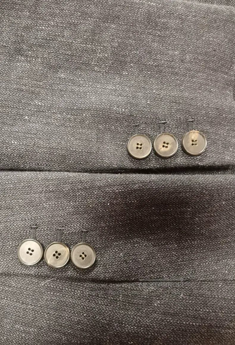 Dior Dior Linen wool gray-blue suit waist jacket Size XXS / US 00 / IT 34 - 4 Thumbnail