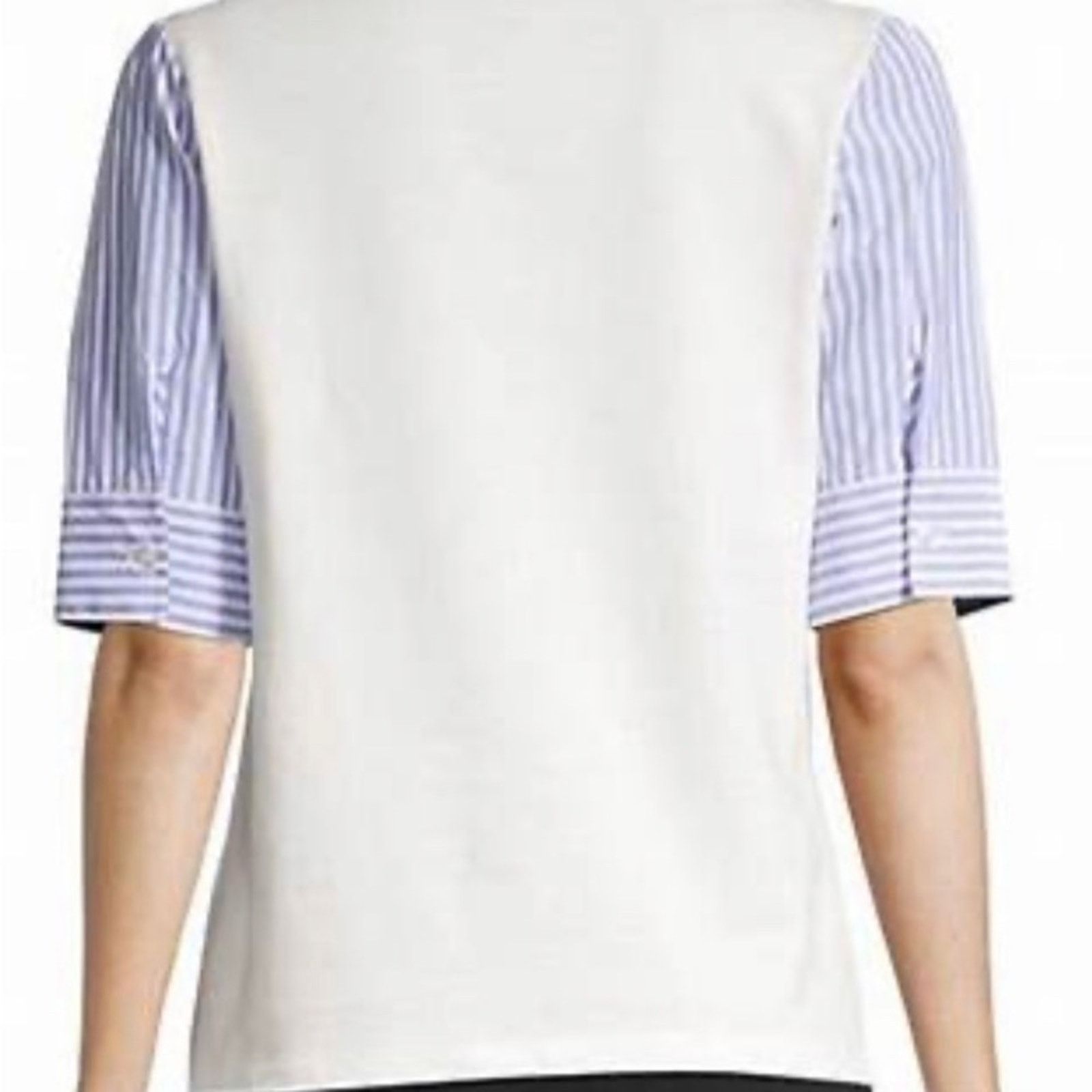 Emporio Armani Emporio Armani Mixed Media Sweatshirt NWT Size S / US 4 / IT 40 - 4 Thumbnail