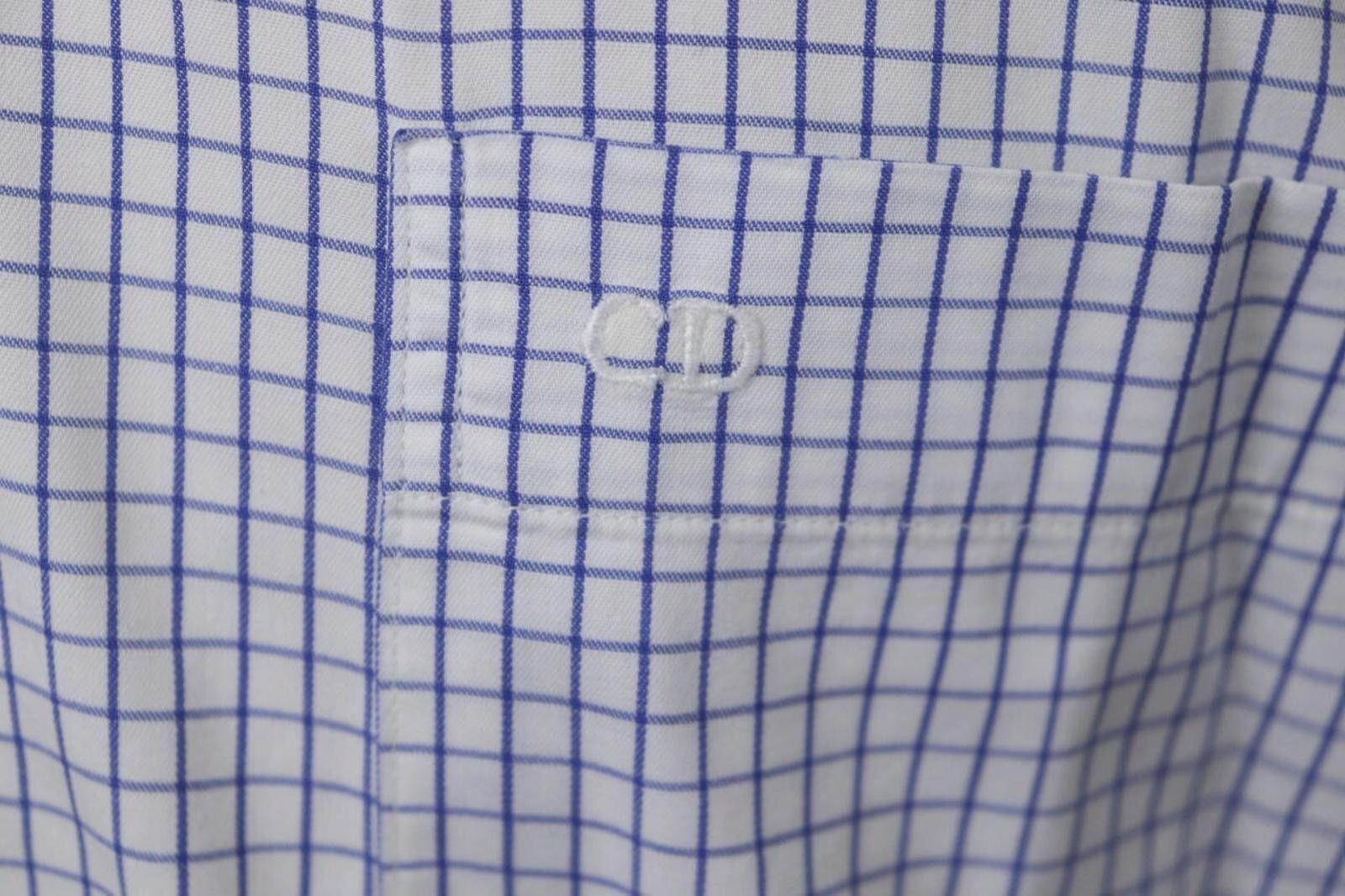 Dior Christian Dior Multi Plaid 100% Front Shirt Dress Size 17 Size M / US 6-8 / IT 42-44 - 7 Thumbnail