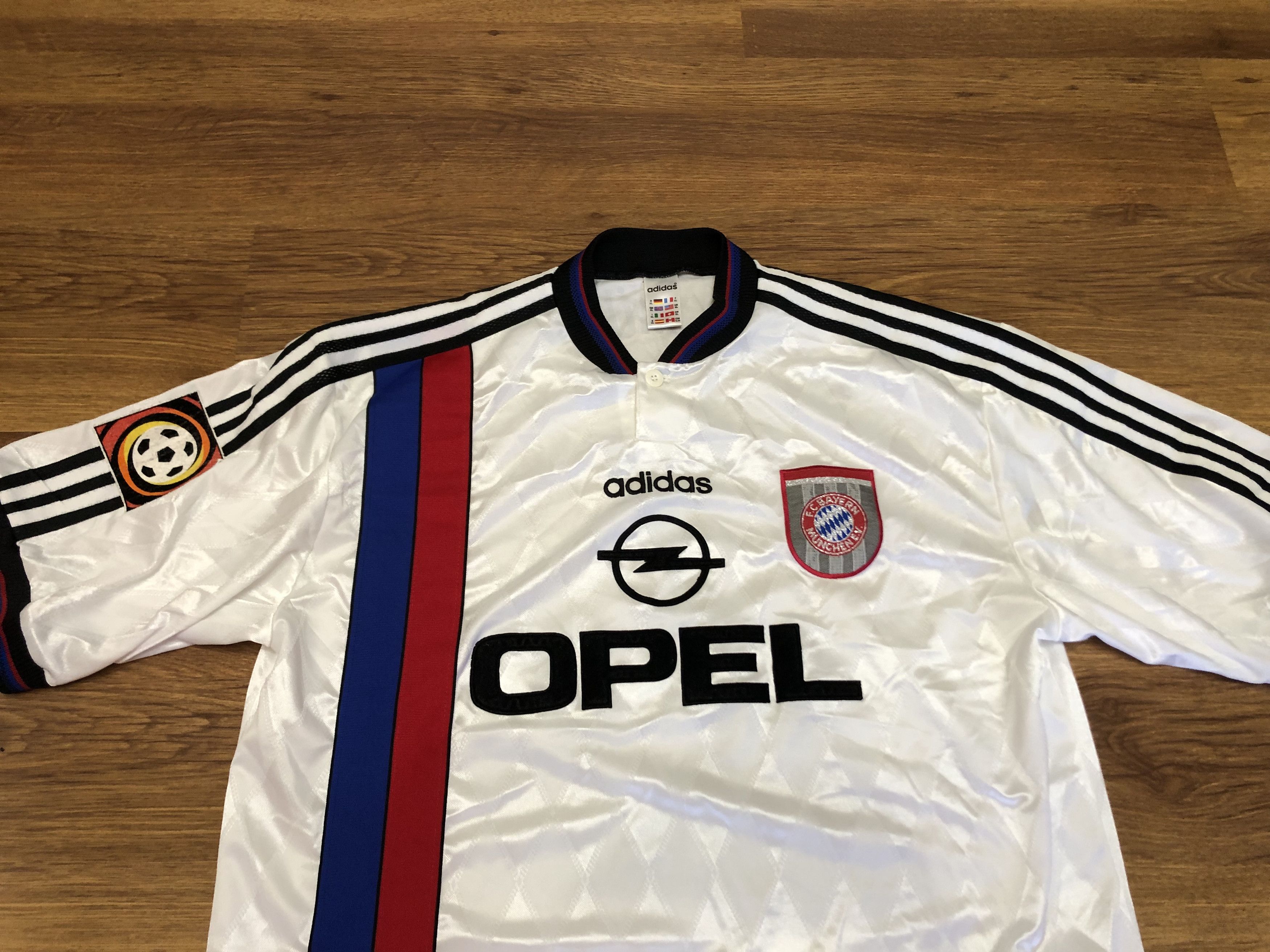 Adidas Bayern Munich Away Football Shirt 1996-1998 Size XL#7 Scholl Size US XL / EU 56 / 4 - 2 Thumbnail