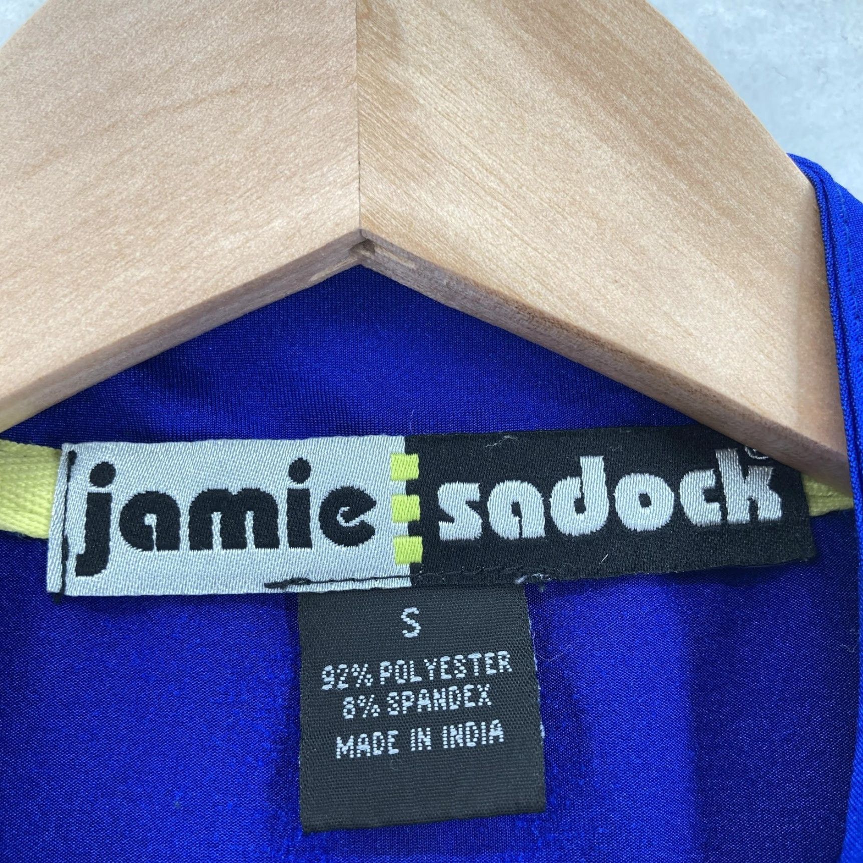Vintage Jamie Sadock Shirt Womens S Royal Blue Sleeveless Quarter Zip Mock Neck Golf Size S / US 4 / IT 40 - 4 Thumbnail