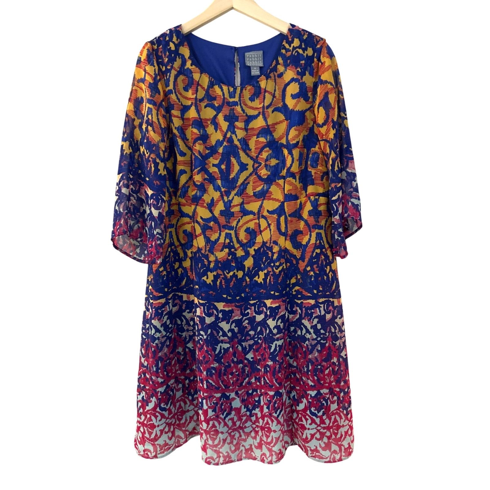 Other Rabbit Rabbit Rabbit Designs Women 16 Knee Vibrant Dress Size XL / US 12-14 / IT 48-50 - 1 Thumbnail