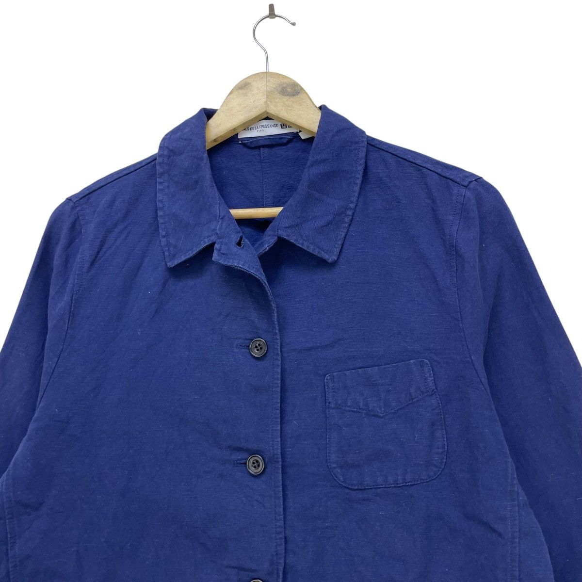 Indigo × Vintage Italian Designer Ines De La Fressance Indigo Jacket Size L / US 10 / IT 46 - 3 Thumbnail