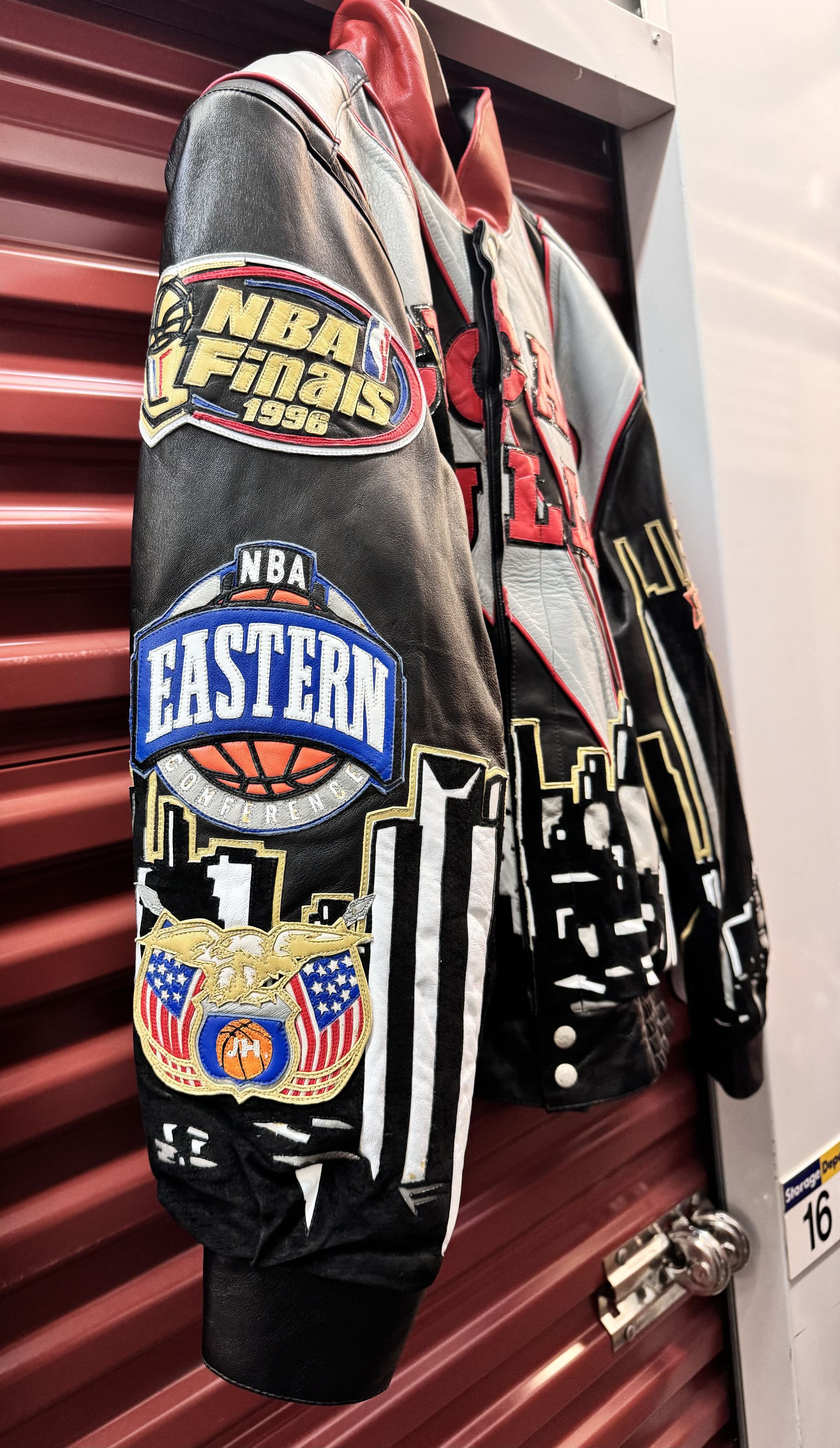 Jeff Hamilton Jacket Chicago Bulls Championship Leather Jacket