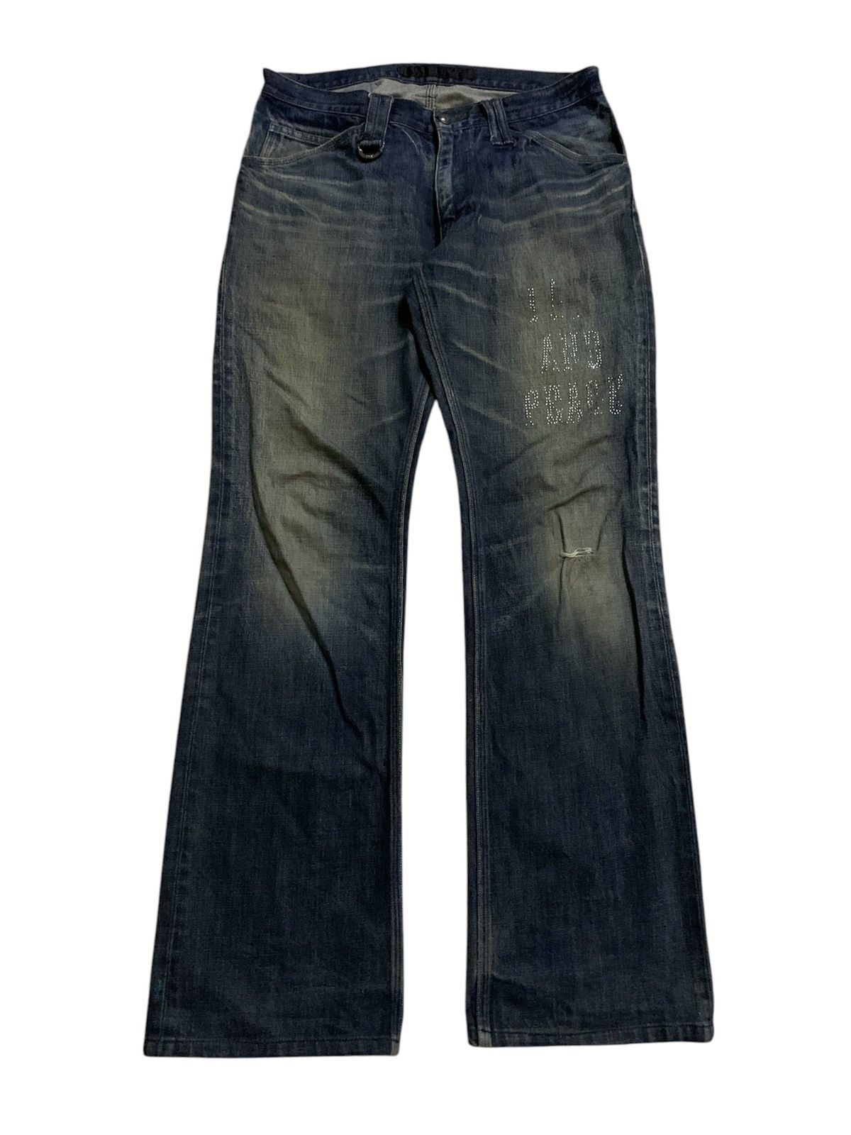 Roar × roarguns Vtg Japanese Flare Roarguns Denim Pant Size US 32 / EU 48 - 3 Thumbnail