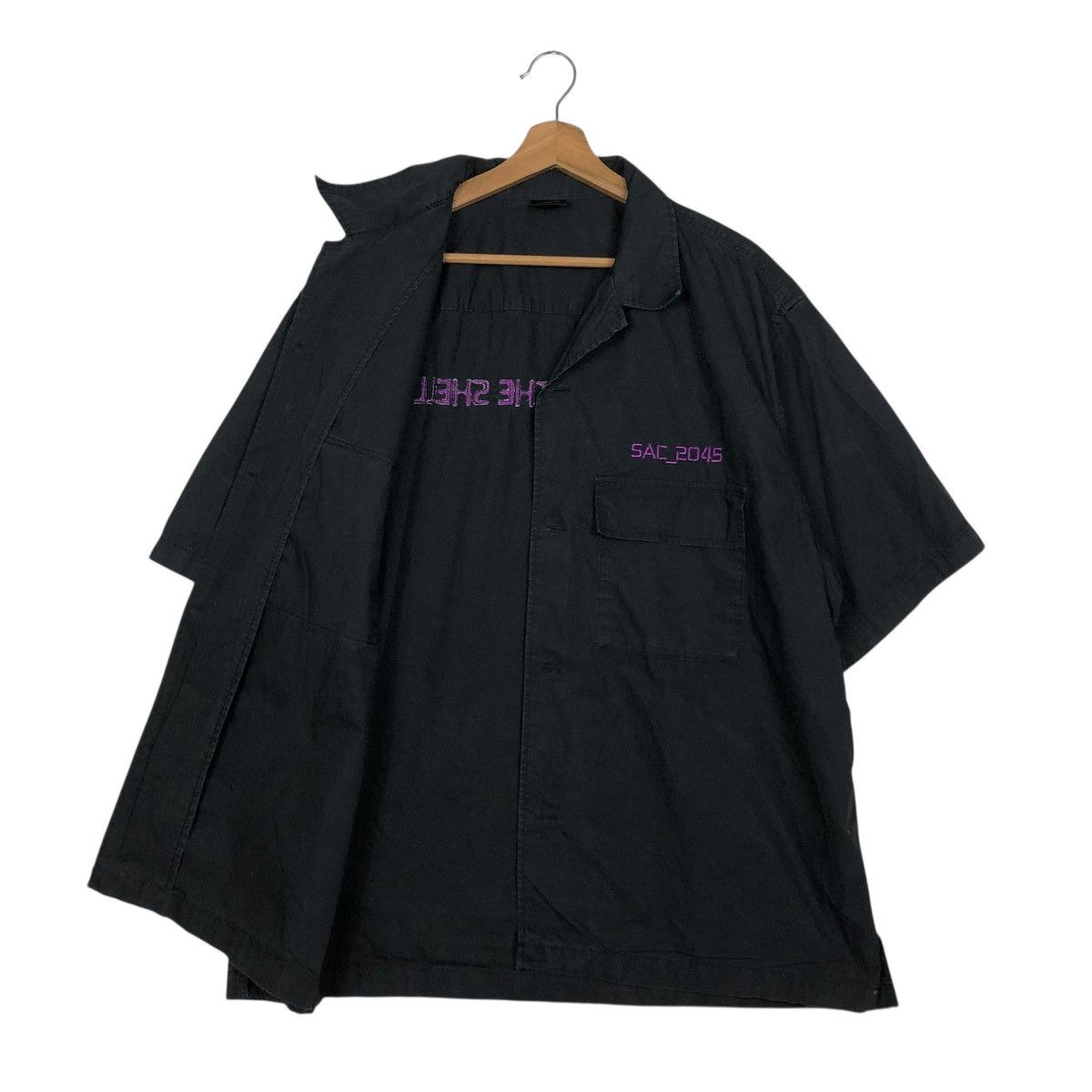 Cartoon Network 🔥VINTAGE BOWLING SHIRT BUTTON UPS GHOST IN THE SHELL Size US XXL / EU 58 / 5 - 13 Thumbnail
