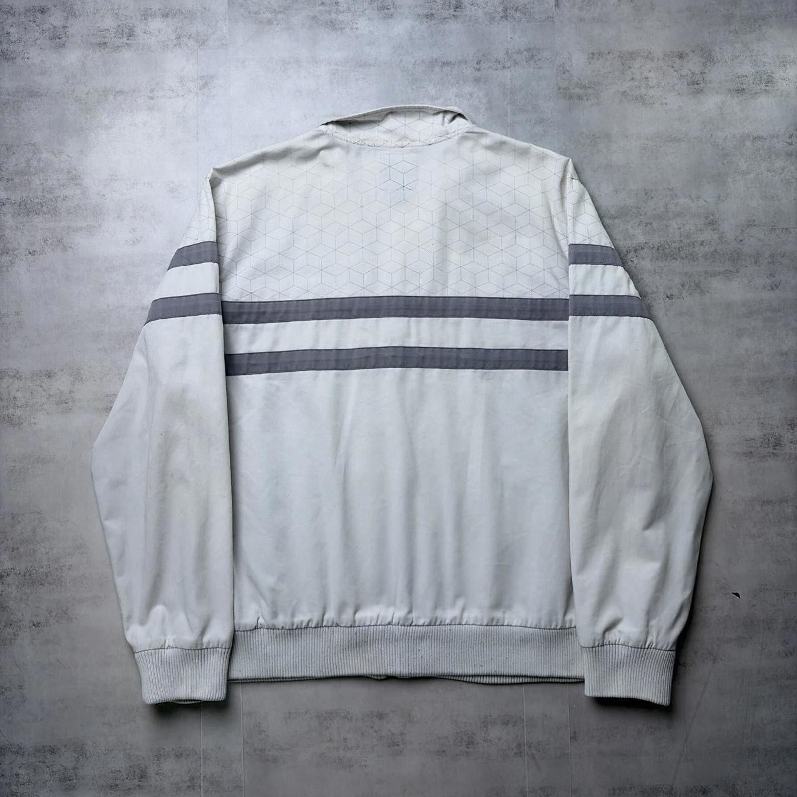 Anchor Blue Y2K Anchor Blue Grunge Surf Distressed Striped Bomber Jacket Size US L / EU 52-54 / 3 - 7 Thumbnail