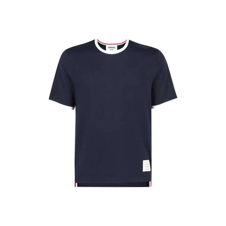 Thom Browne Thom Browne Knitted Side-Slit T-Shirt for Men 0079 Size US S / EU 44-46 / 1 - 1 Thumbnail