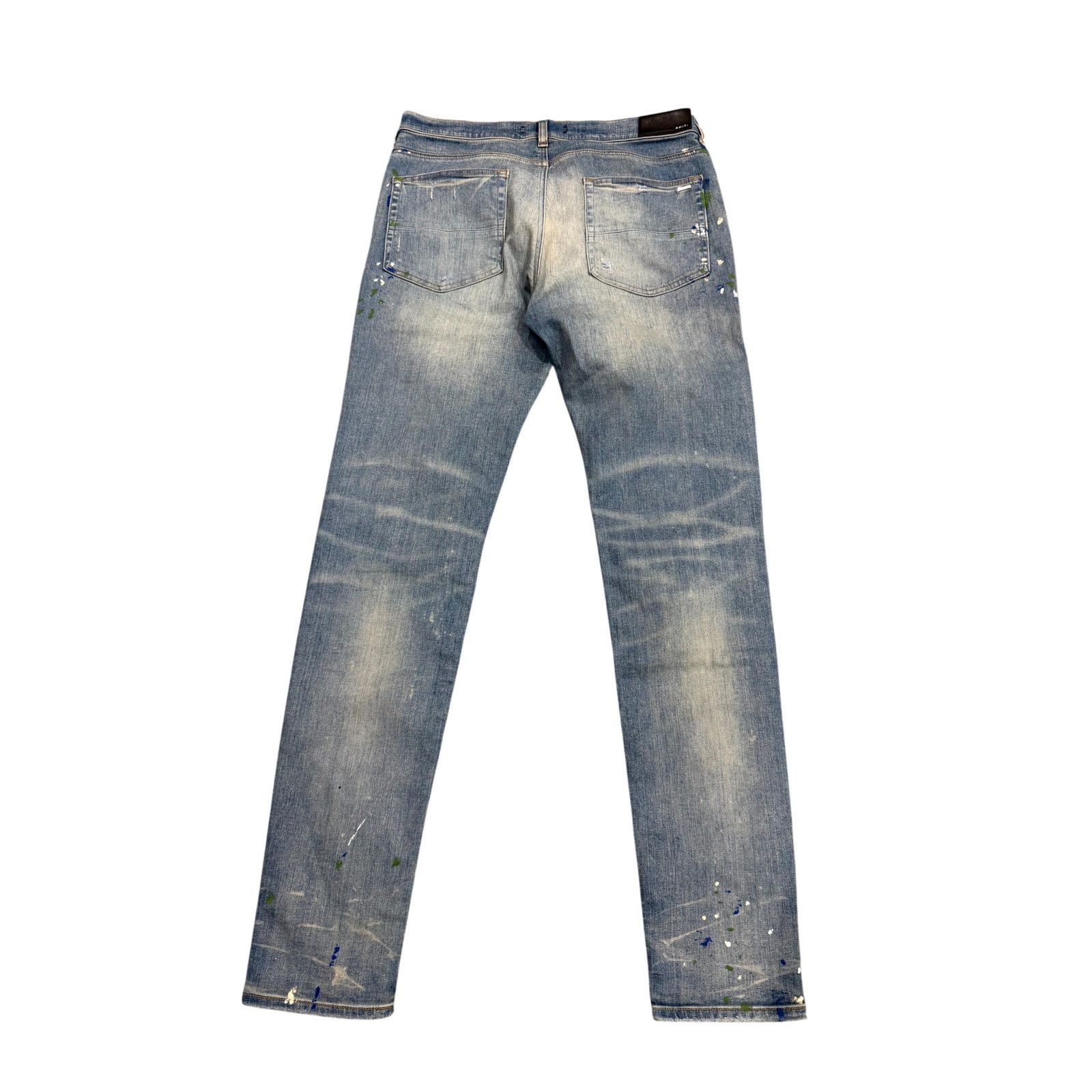 Amiri Amiri MX1 Paint Splatter Light Wash Jeans Size US 36 / EU 52 - 2 Thumbnail