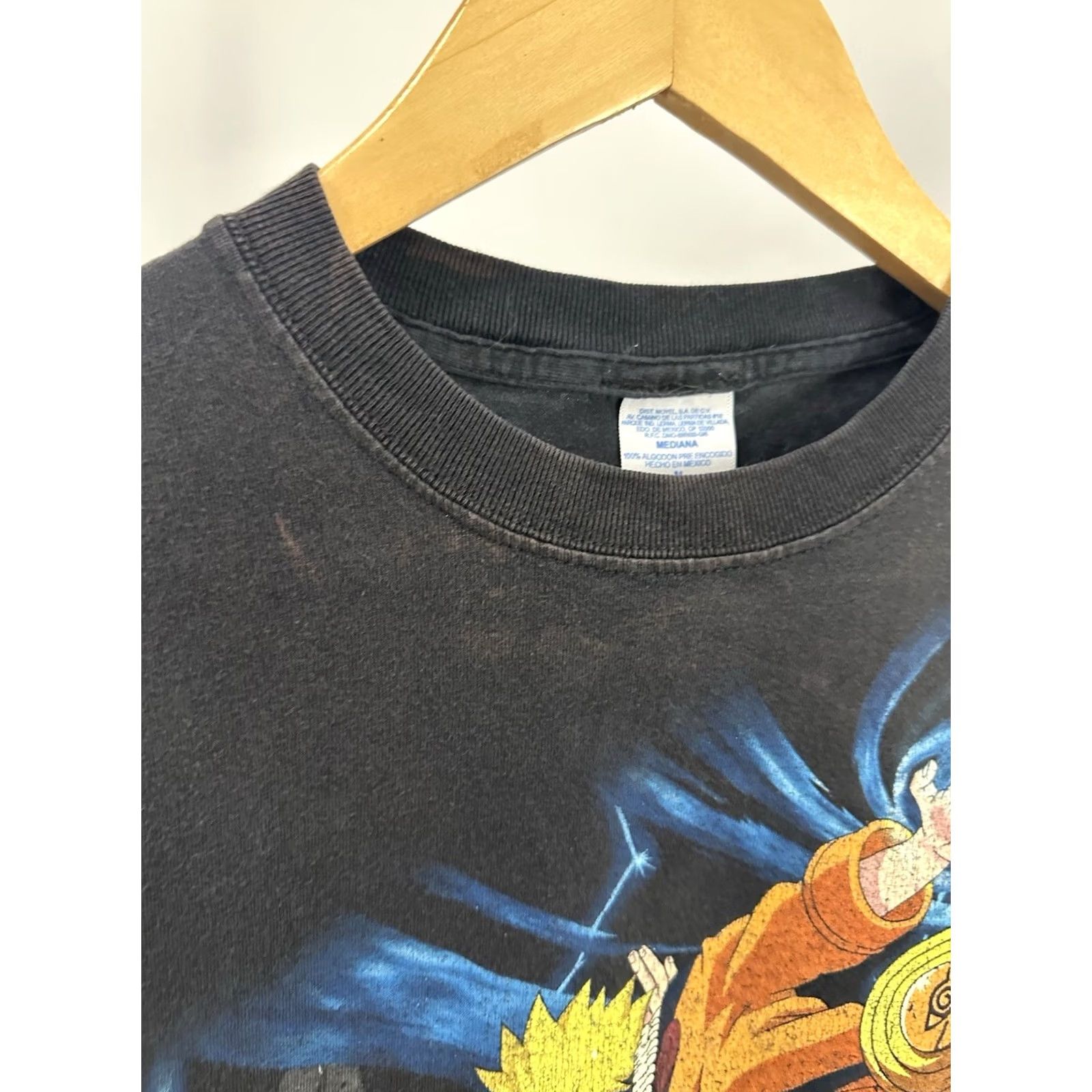 Vintage VTG Naruto Anime Sasuke vs Naruto Fight Lightning Black T-Shirt Adult Medium Size US M / EU 48-50 / 2 - 6 Thumbnail