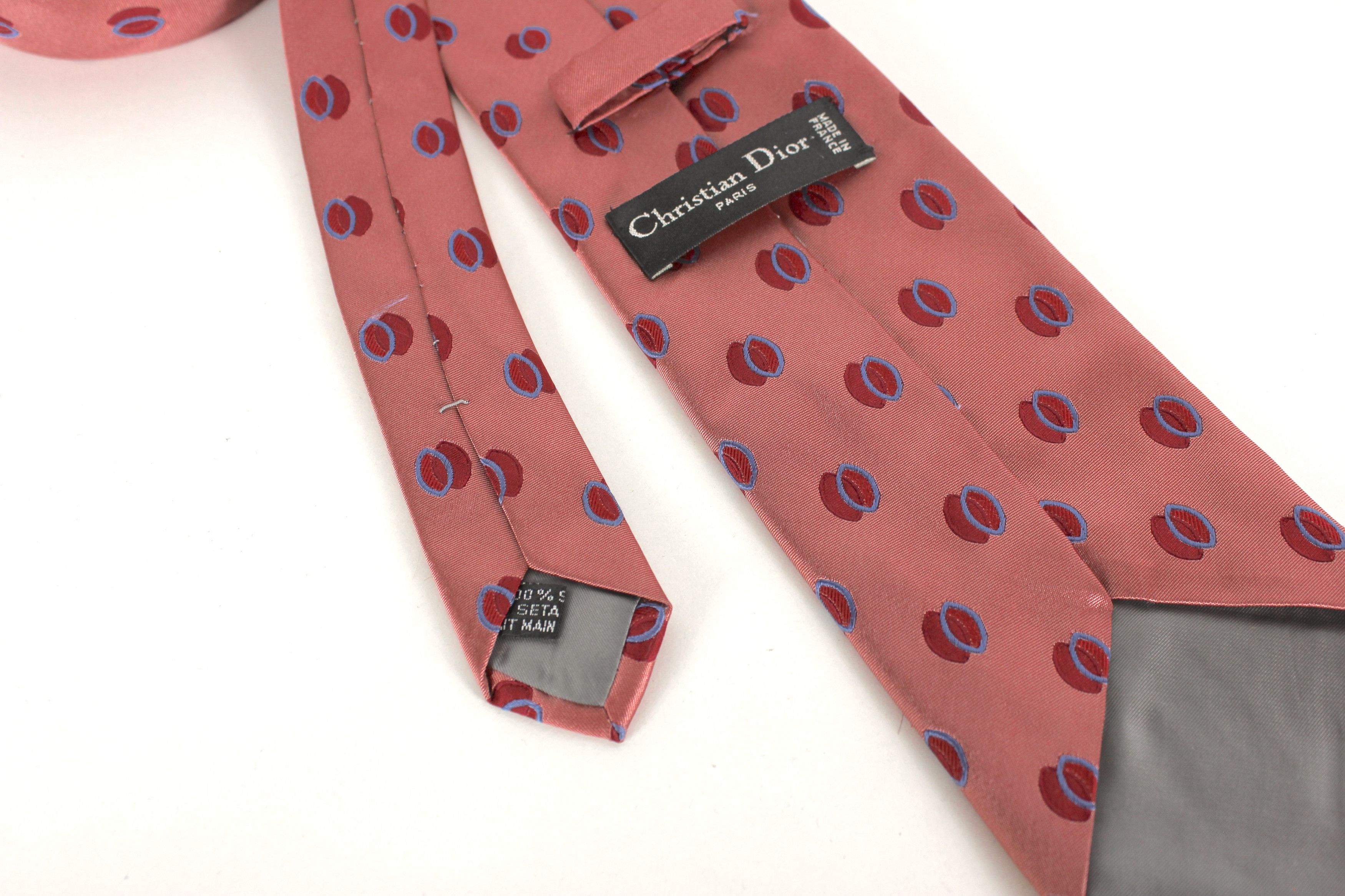 Dior Christian Dior Silk Tie Geometric Print Size ONE SIZE - 4 Thumbnail